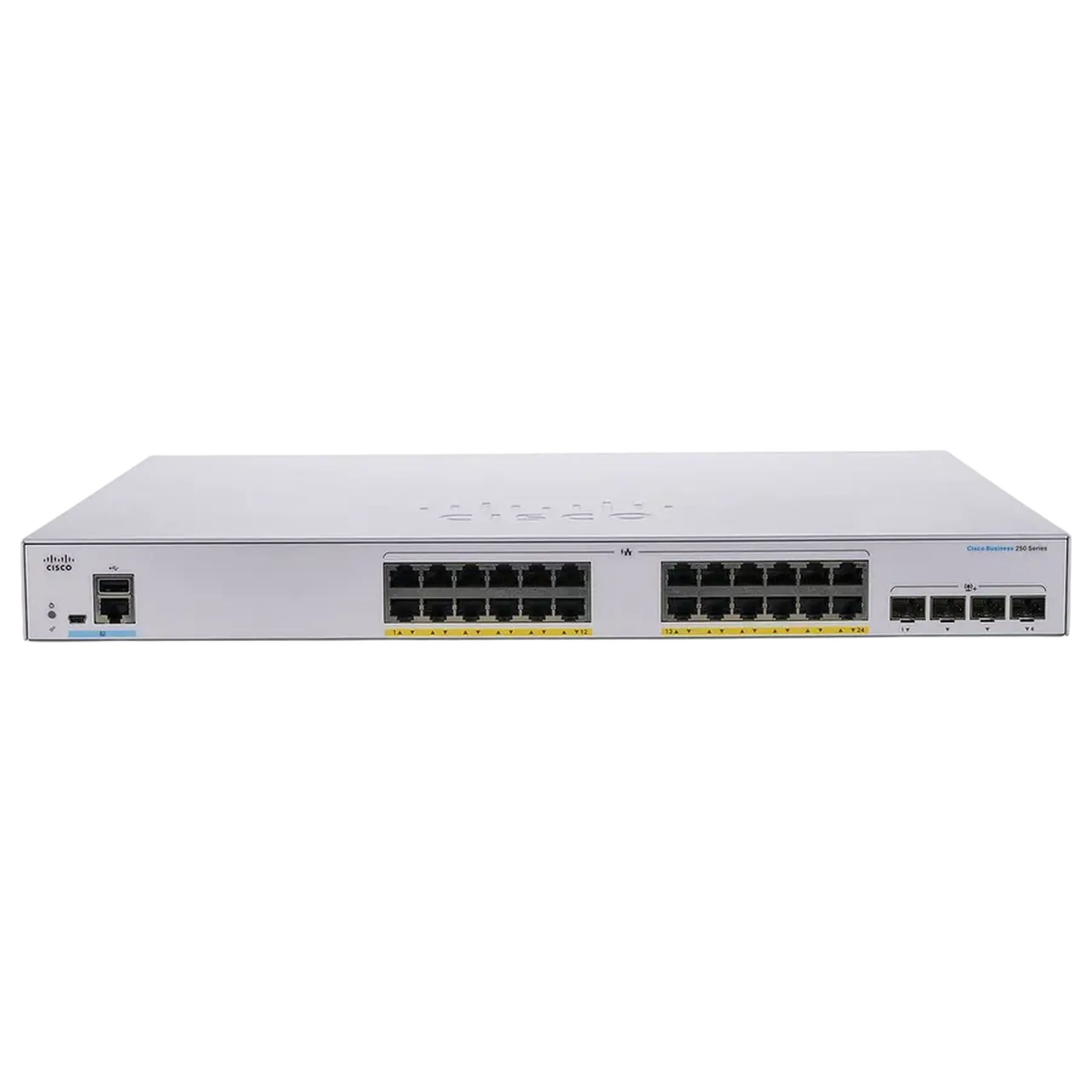 Switch de rețea Cisco CBS250-24P-4X, 24x 10/100/1000 Mbps