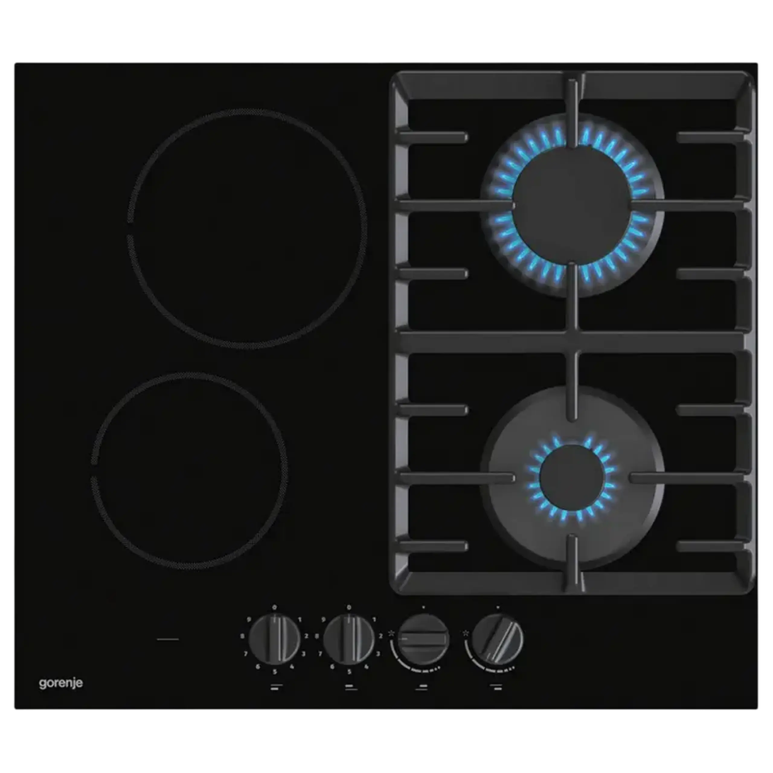 Plită incorporabilă mixtă Gorenje GCE691BSC, Negru