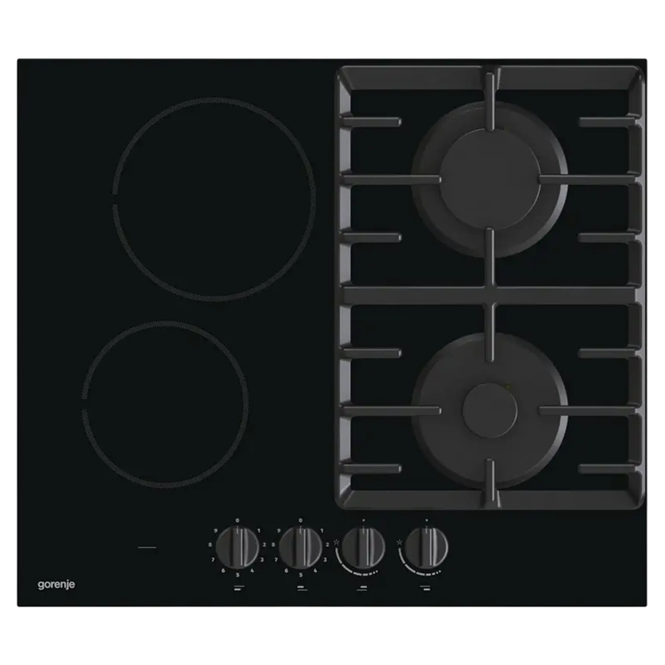 Plită incorporabilă mixtă Gorenje GCE691BSC, Negru