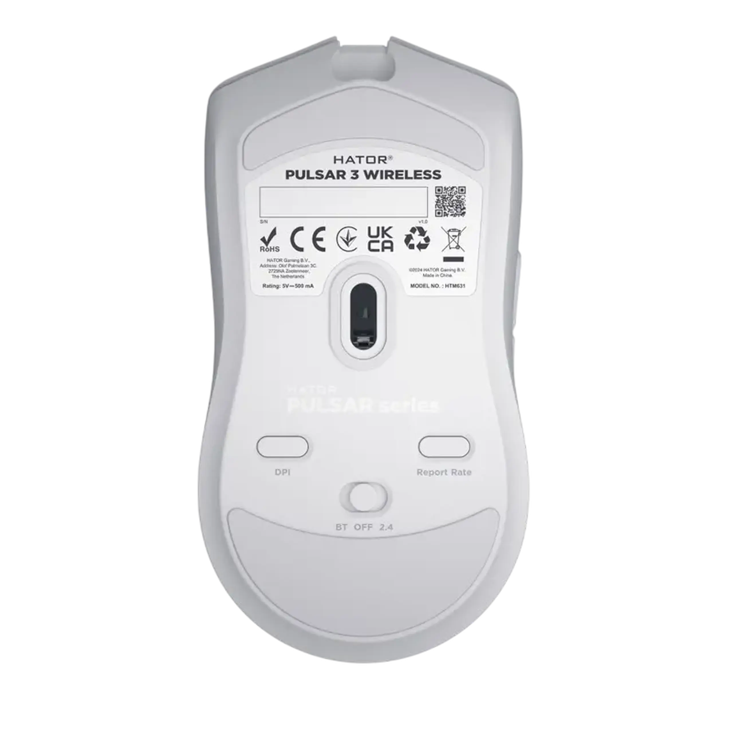 Gaming Mouse HATOR Pulsar 3, Alb