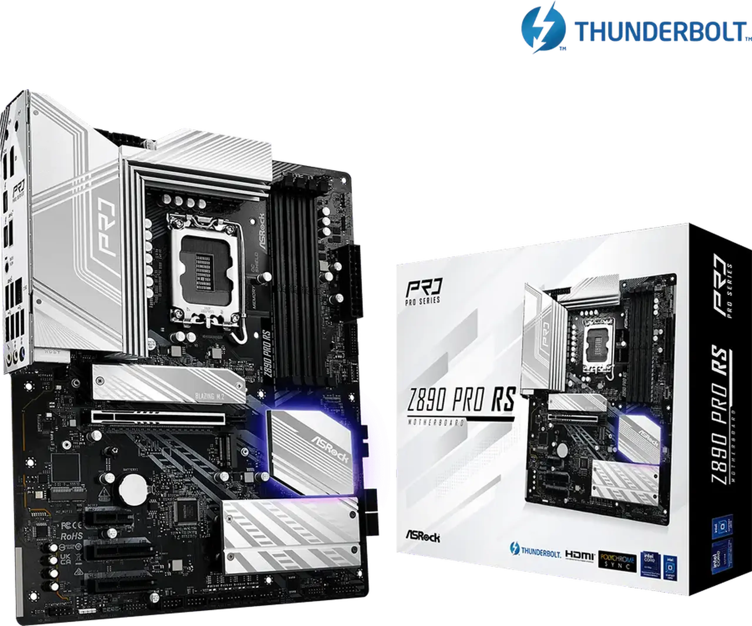 Placă de bază ASRock Z890 PRO RS, LGA1851, Intel Z890, ATX