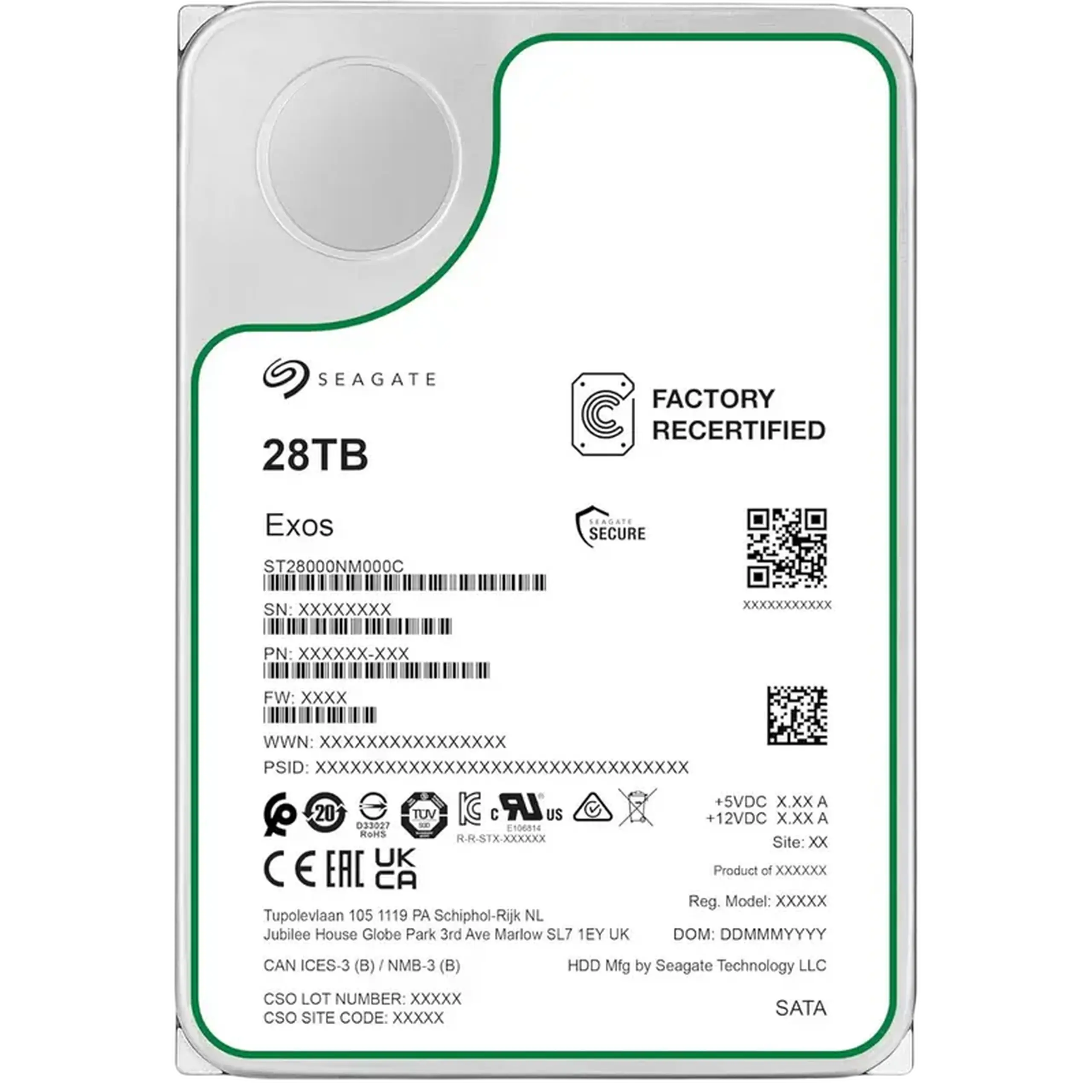 Unitate HDD Seagate Exos, 3.5", 28 TB <ST28000NM000C-FR>