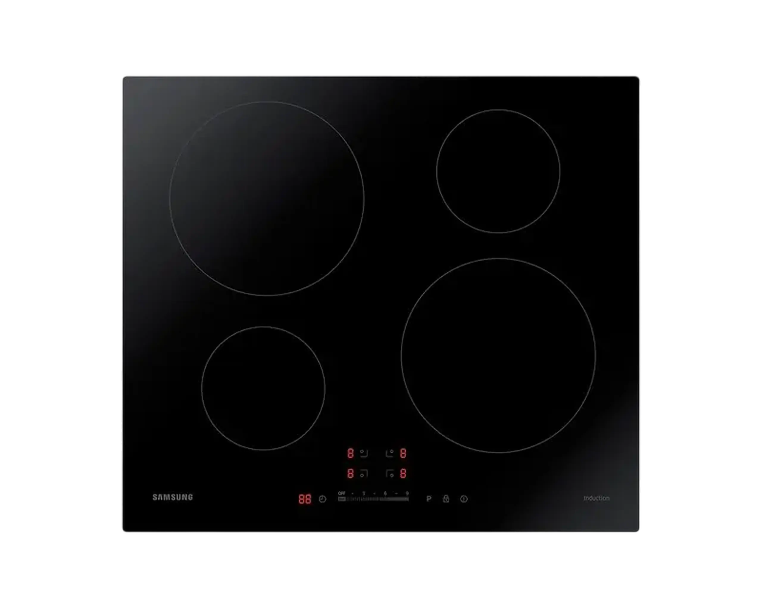 Plită cu inducție Samsung NZ64H37070K/WT, Negru
