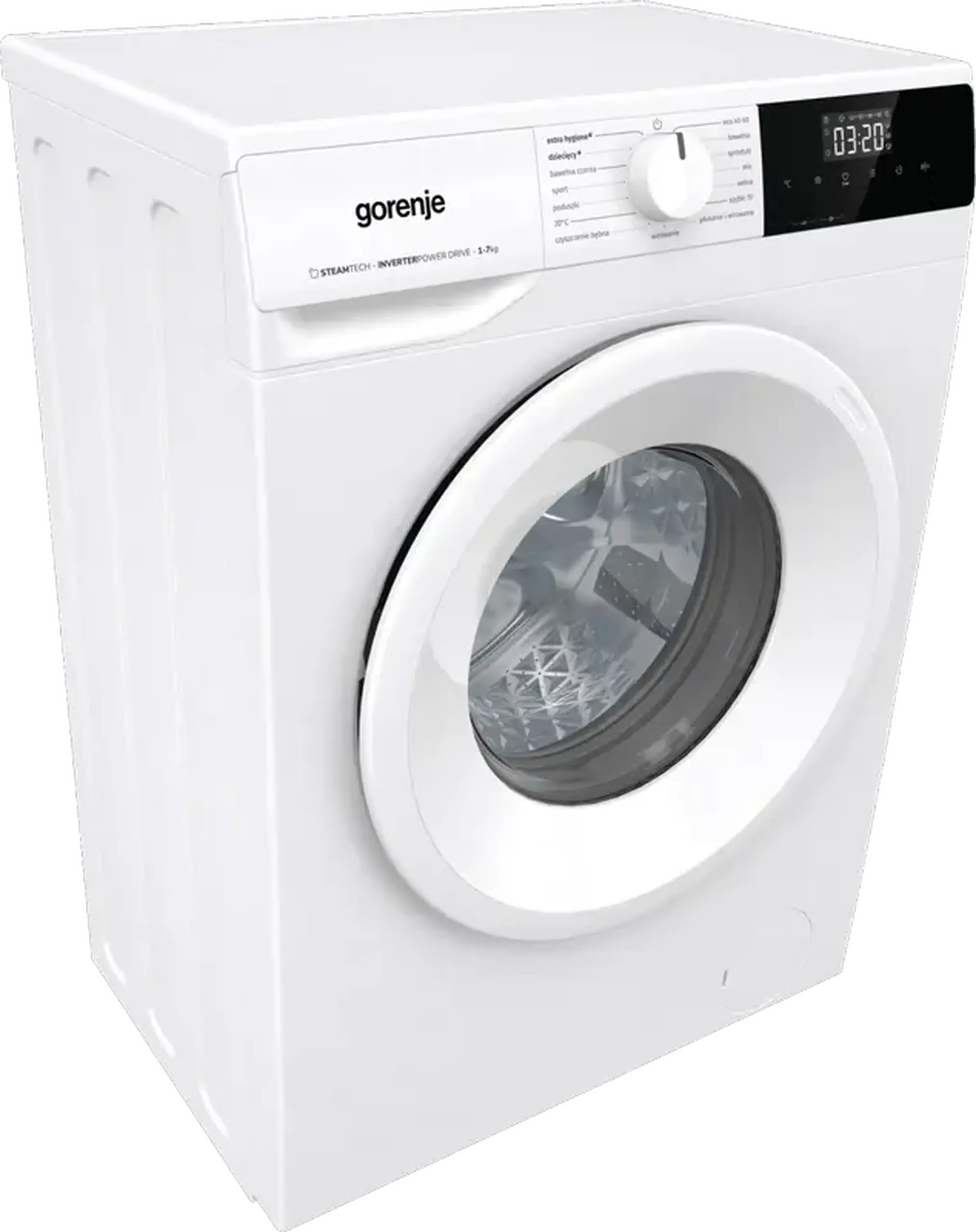 Mașină de spălat Gorenje WNHPI72SCSIR/UA, 7kg, Alb