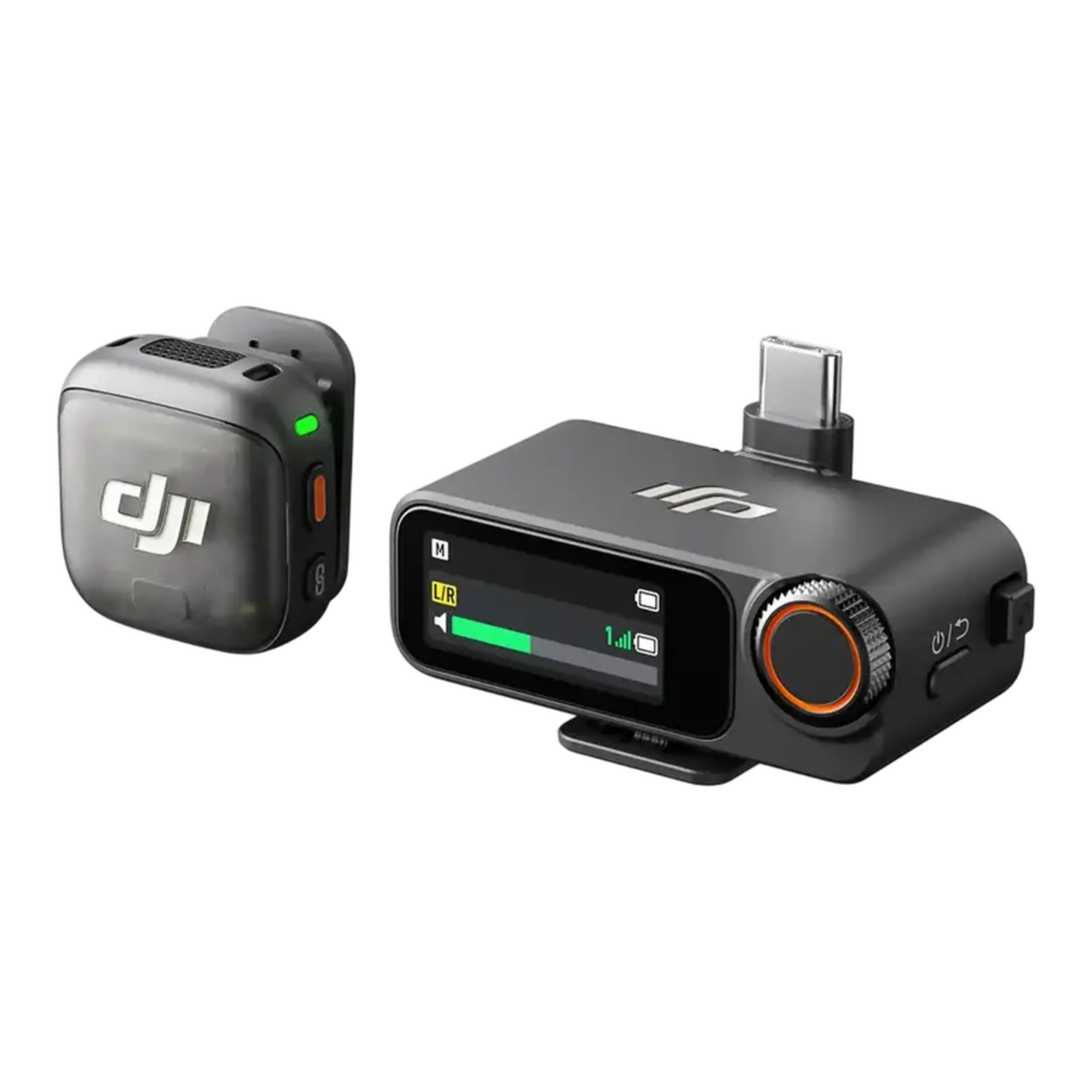 Microfon portabil pentru înregistrare vocală DJI Mic 3 (1 TX + 1 RX), Fără fir, Negru
