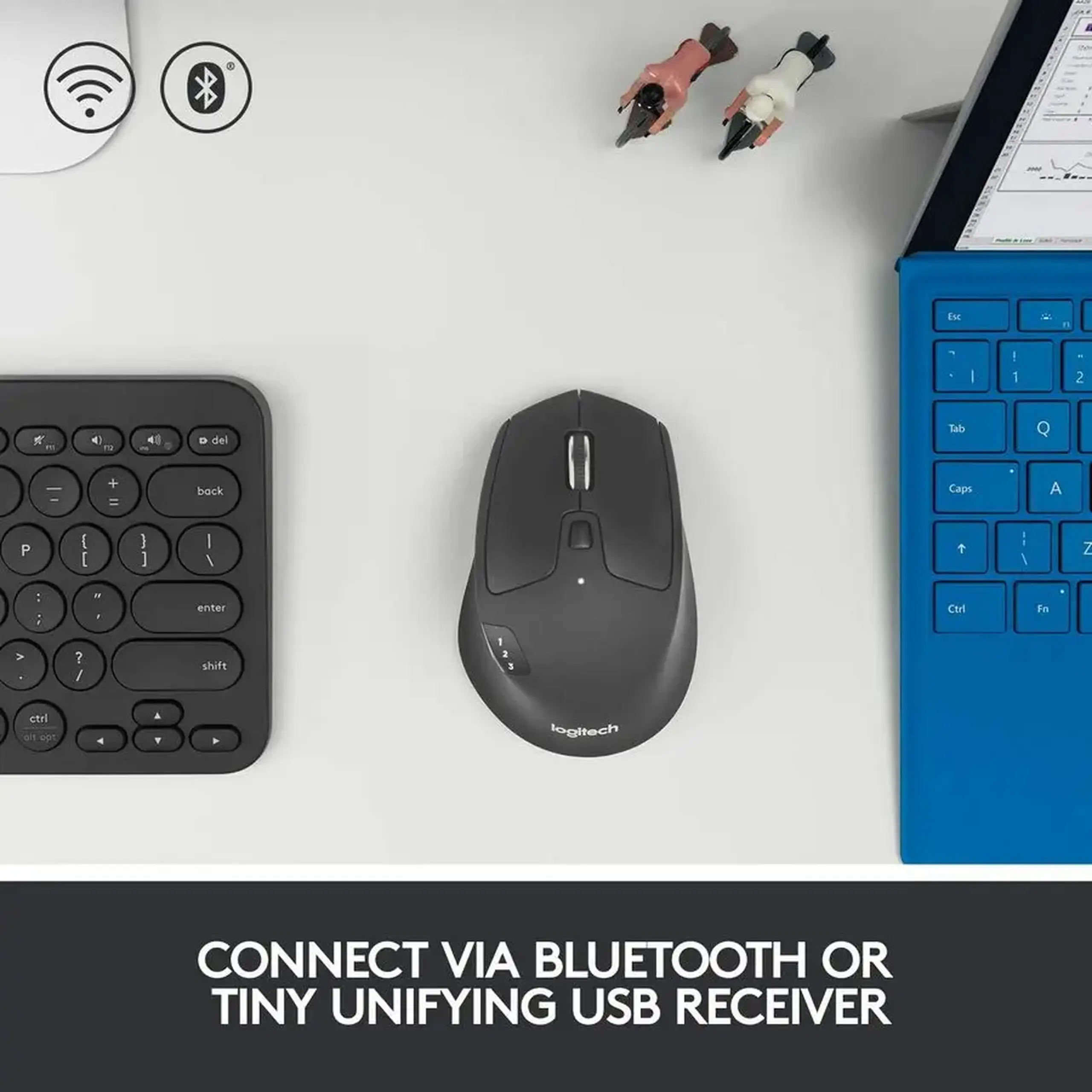 Mouse Wireless Logitech M720, Negru