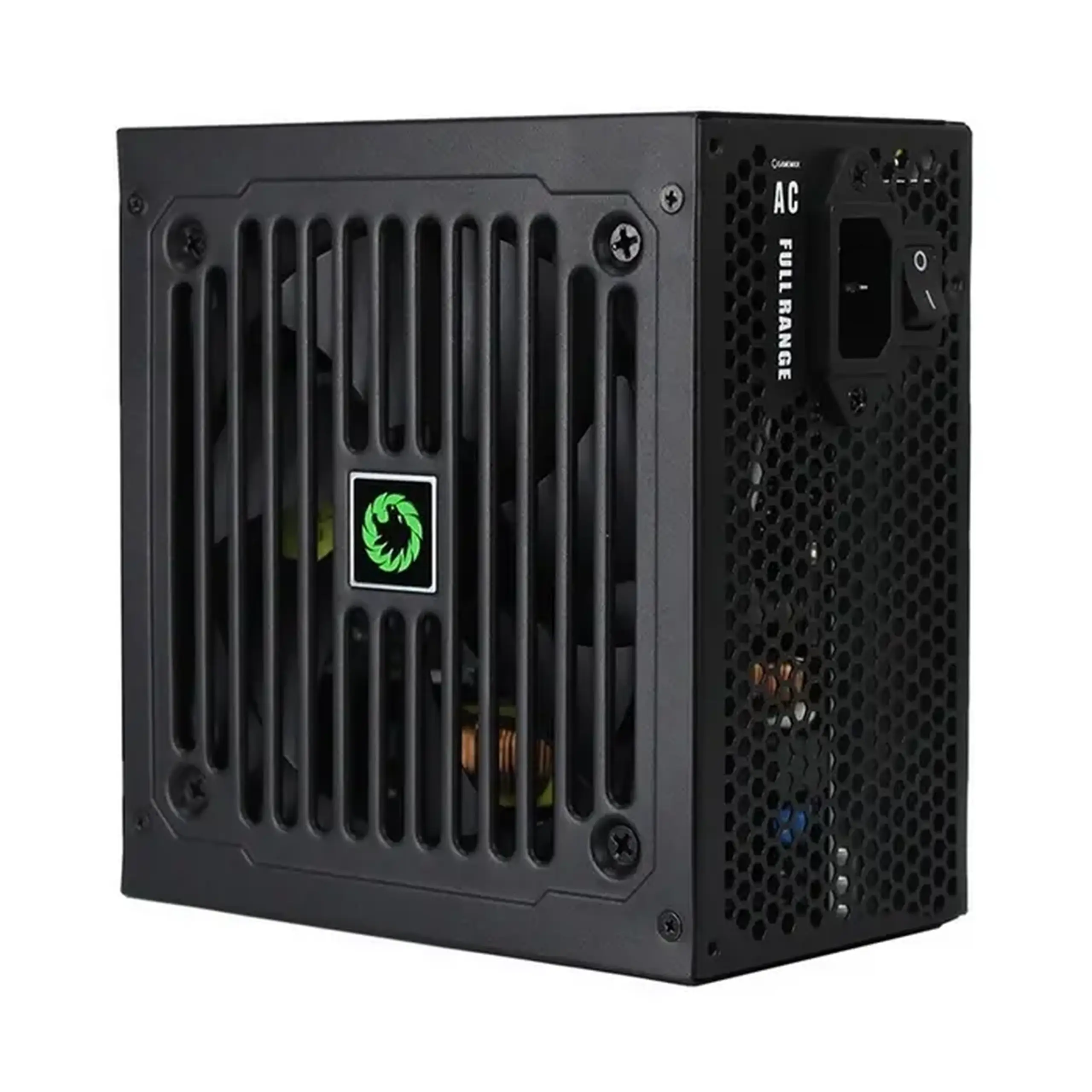 Sursă de alimentare ATX 500W GAMEMAX GE - 500, 80+, 120mm, PFC activ, ventilator de control al temperaturii, negru