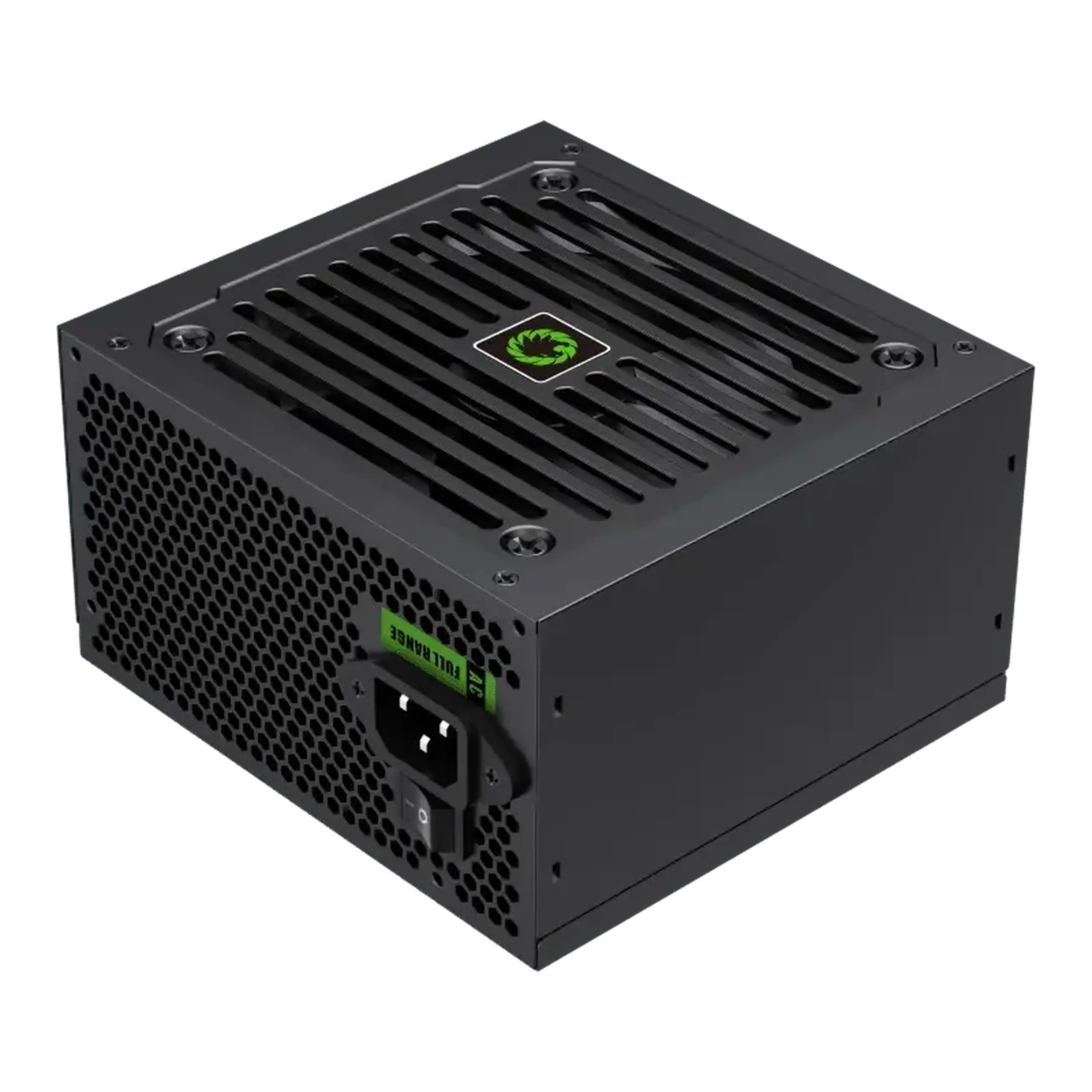 Sursă de alimentare ATX 600W GAMEMAX GE - 600, 80+, 120mm, PFC activ, ventilator de control al temperaturii, negru