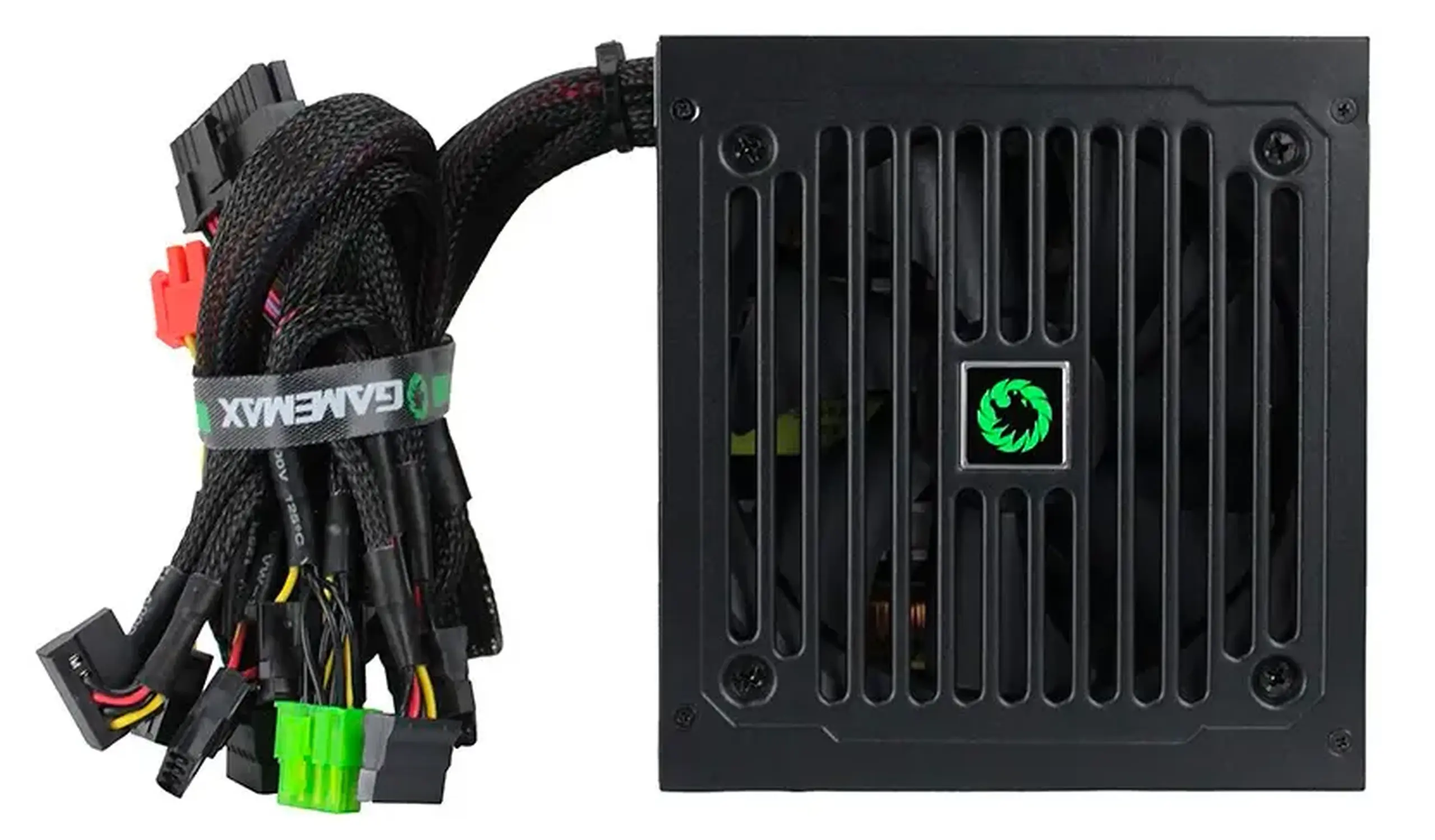 Sursă de alimentare ATX 700W GAMEMAX GE - 700, 80+, 120 mm, PFC activ, ventilator de control al temperaturii, negru