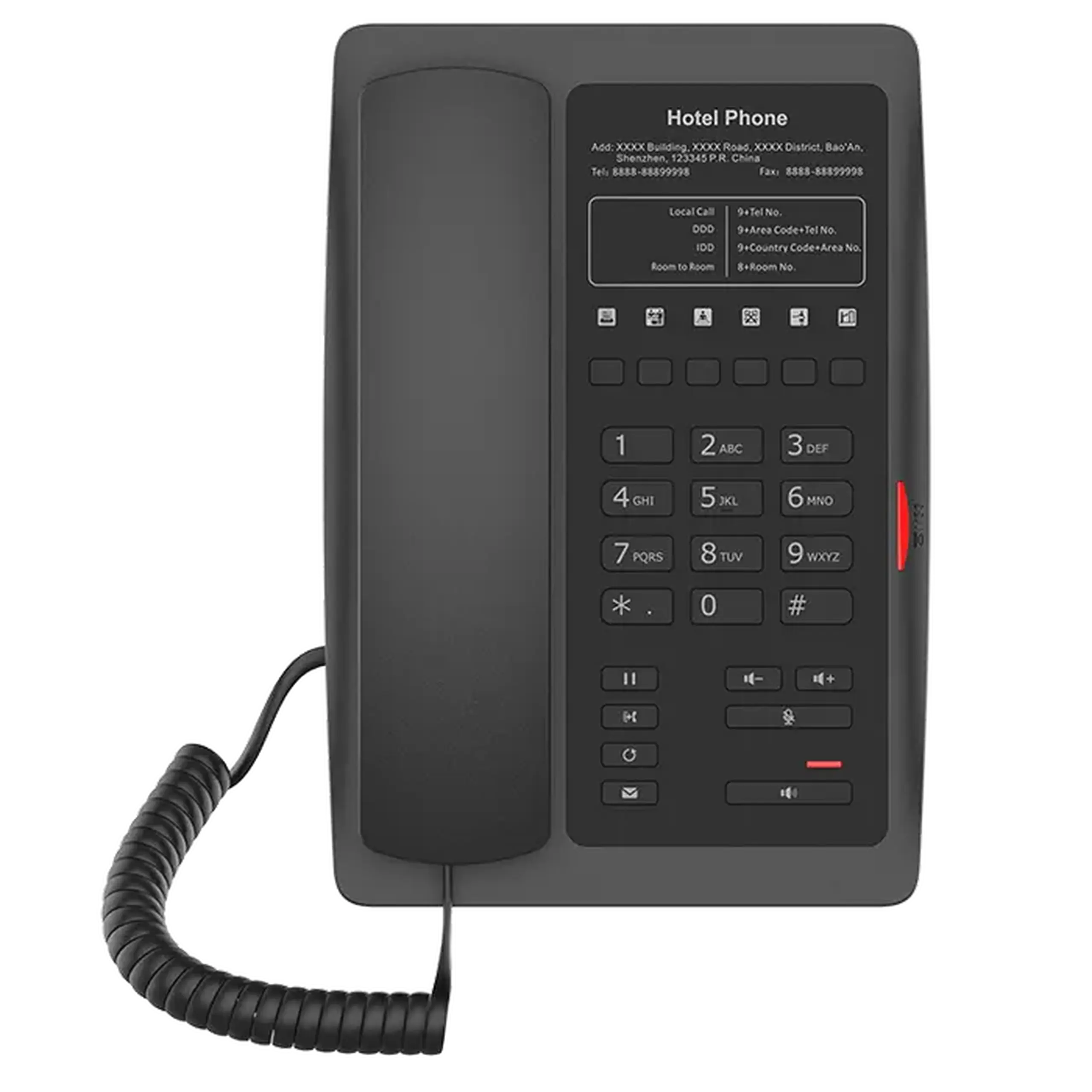 Telefon IP Fanvil H3, Negru