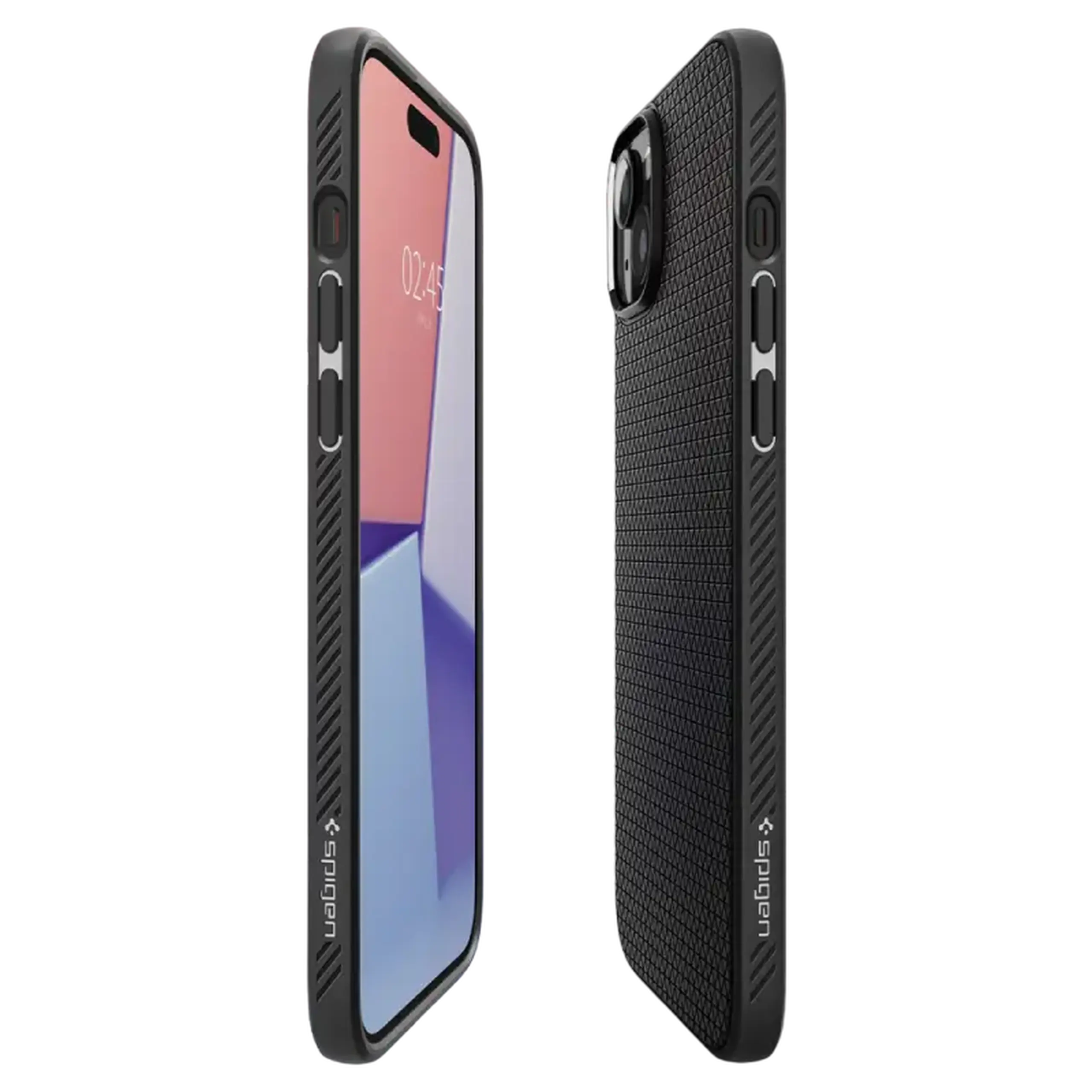 Spigen iPhone 15 Plus, Liquid Air, negru mat