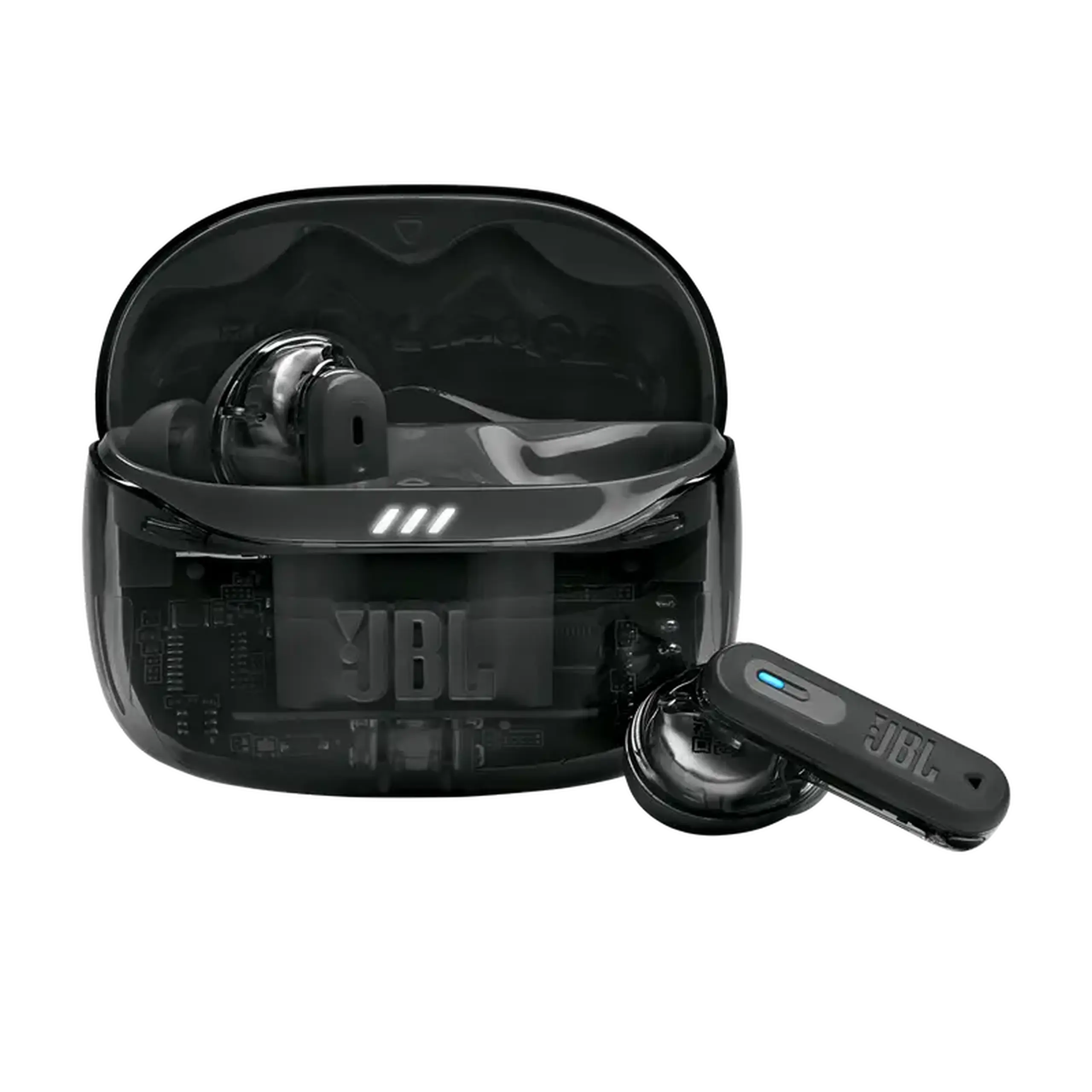 True Wireless JBL Tune Beam 2 Ghost Black, căști TWS