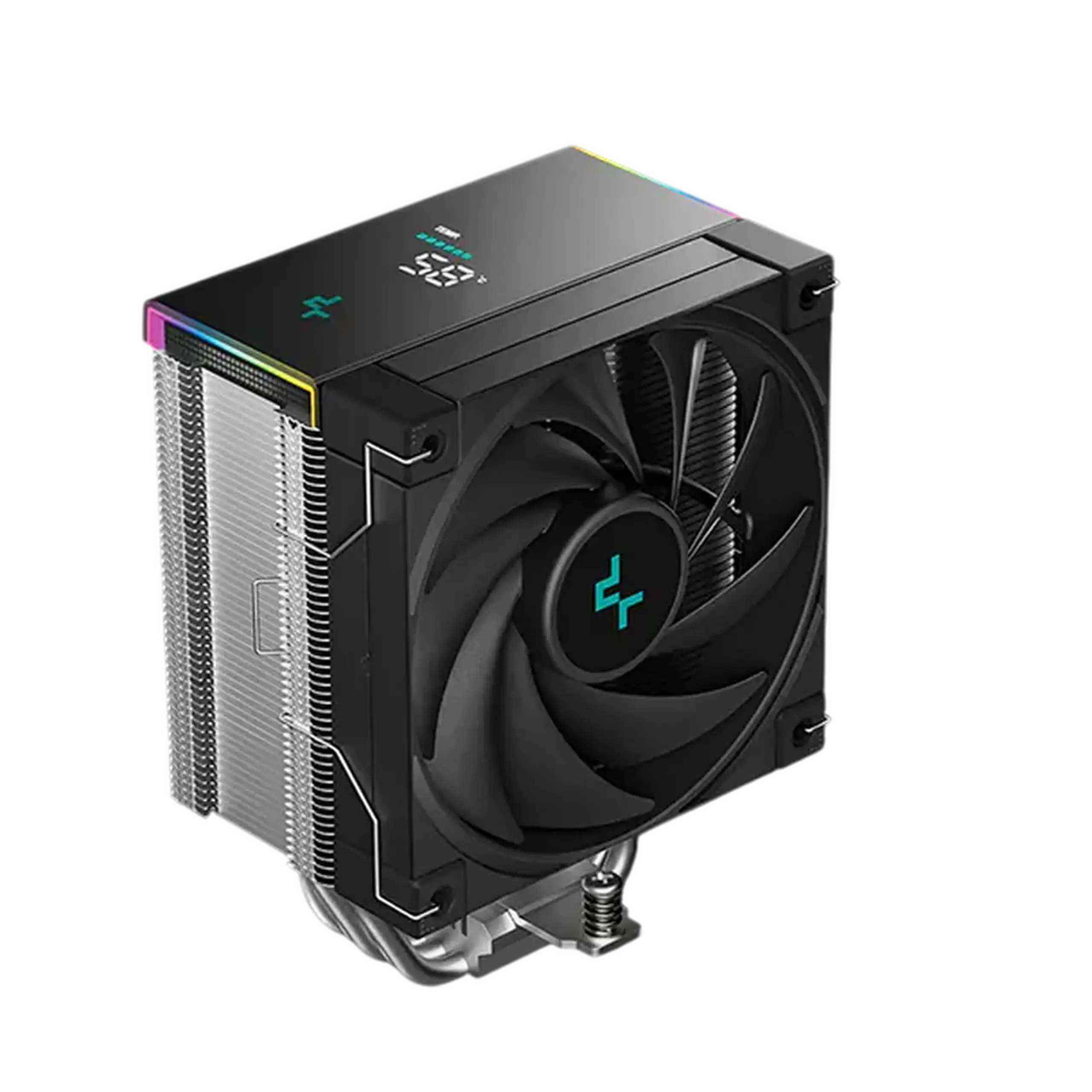AC Deepcool „AK500S DIGITAL SE” (≤28dB, 500 - 1850RPM, 68,99 CFM, 120mm, ARGB, 5x6mm, Display, 904g.)