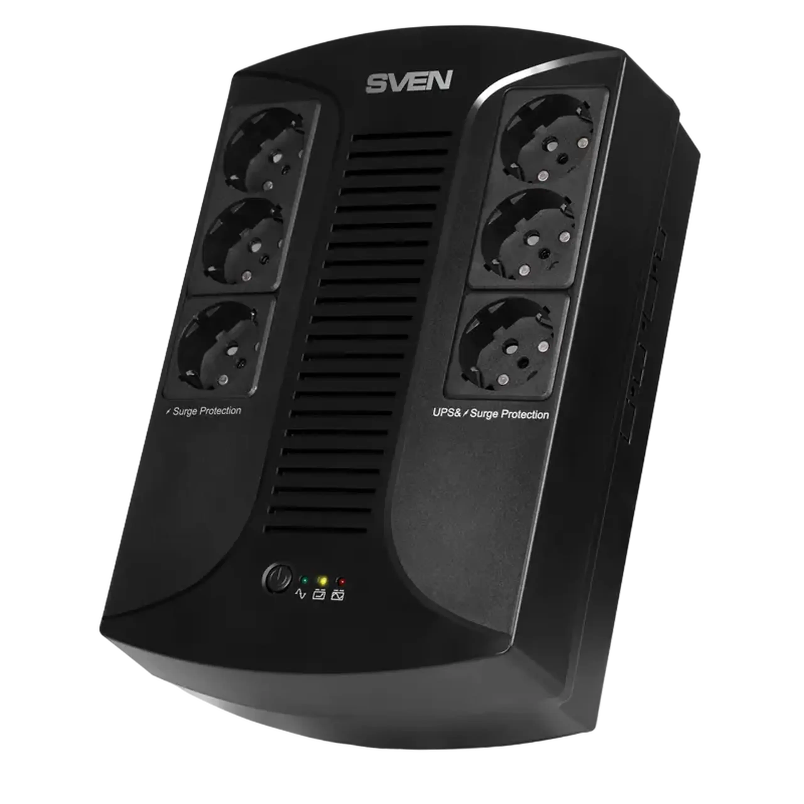 UPS SVEN UP - L1000E, 1000VA/510W, Line Interactive, AVR, LED, 6 x prize Shuko