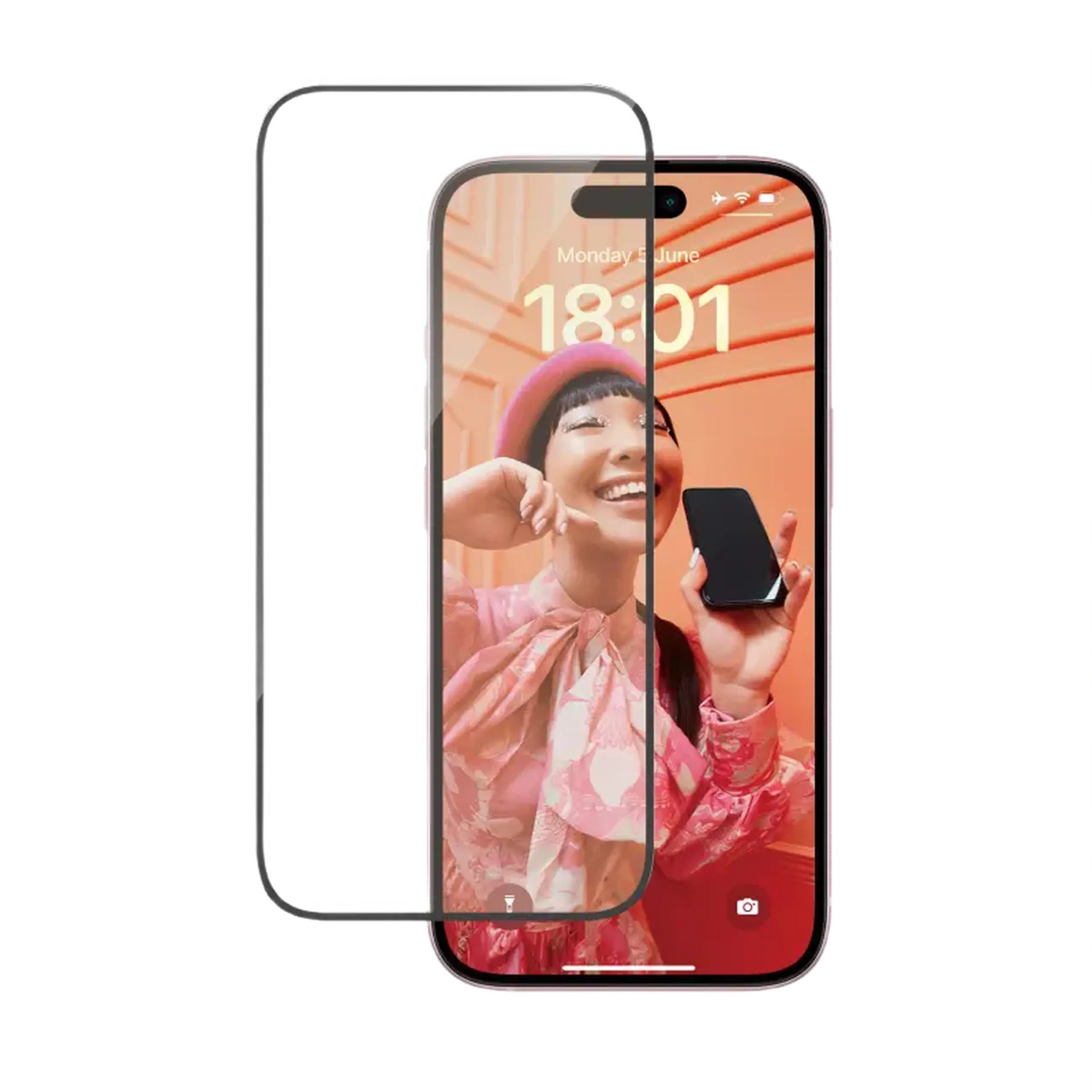 Sticlă de protecție PanzerGlass iPhone 15 UWF wA, Transparent