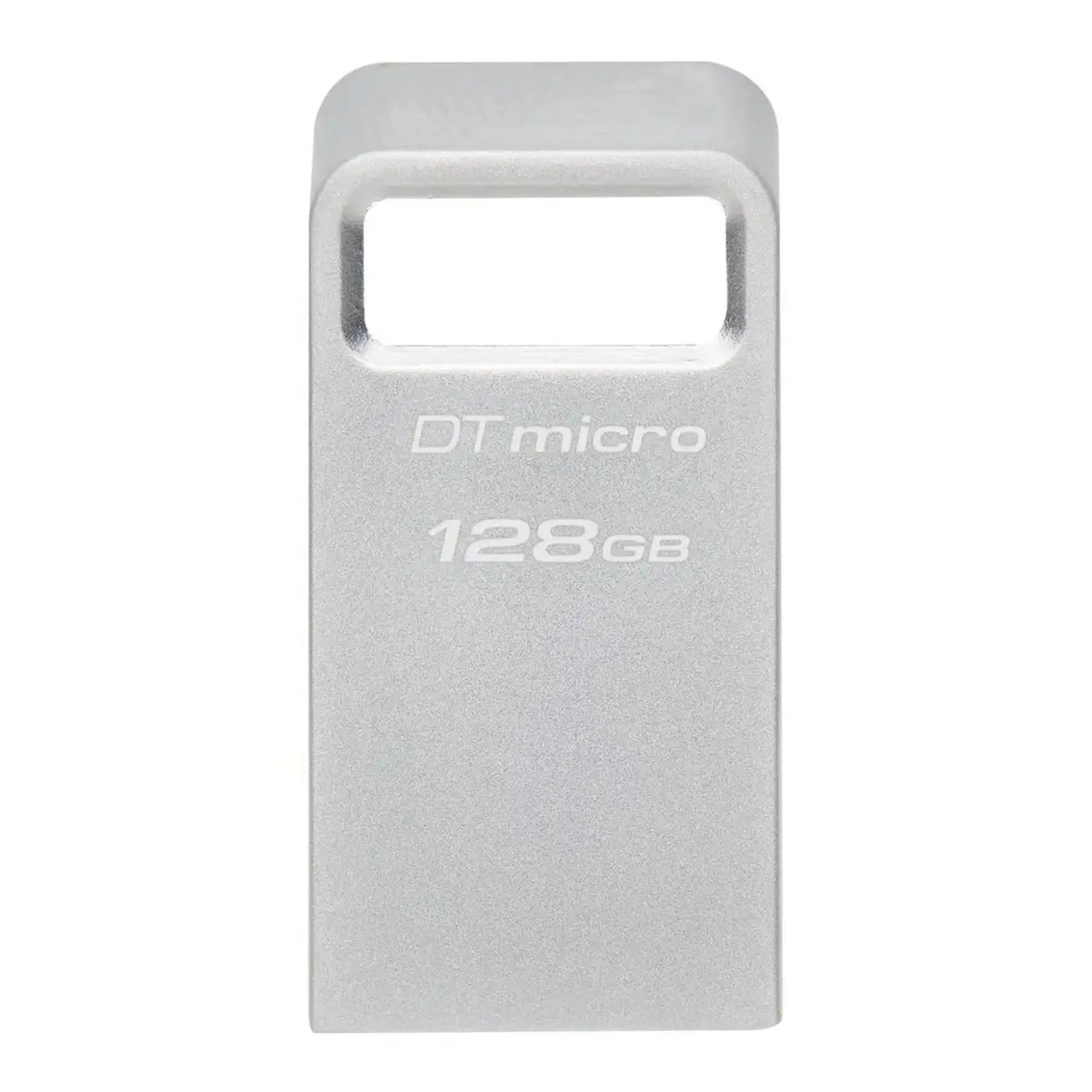 Unitate Flash USB3.2 de 128 GB Kingston DataTravaler Micro (DTMC3G2/128), carcasă metalică Premium (R:200MB/s)