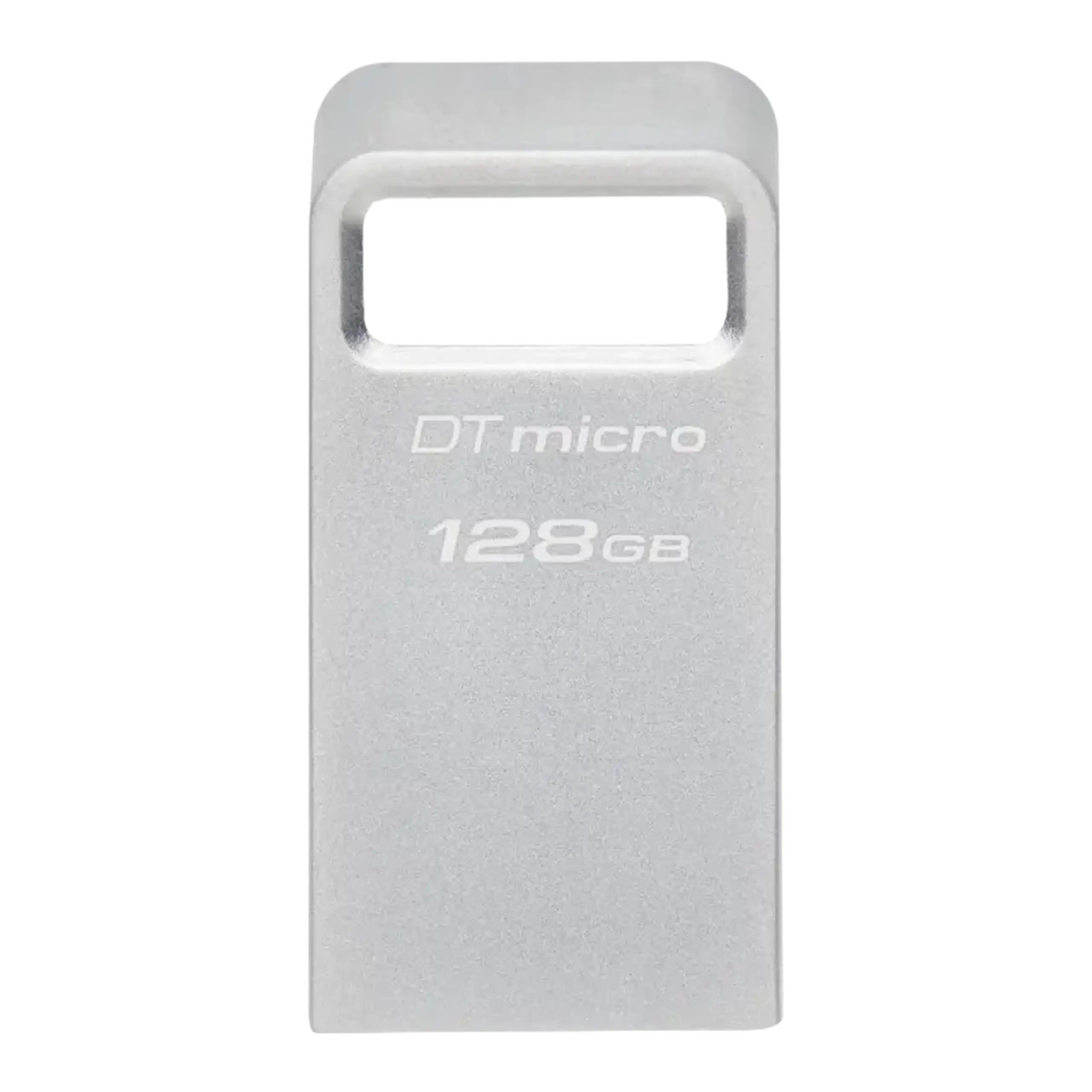 Unitate Flash USB3.2 de 128 GB Kingston DataTravaler Micro (DTMC3G2/128), carcasă metalică Premium (R:200MB/s)