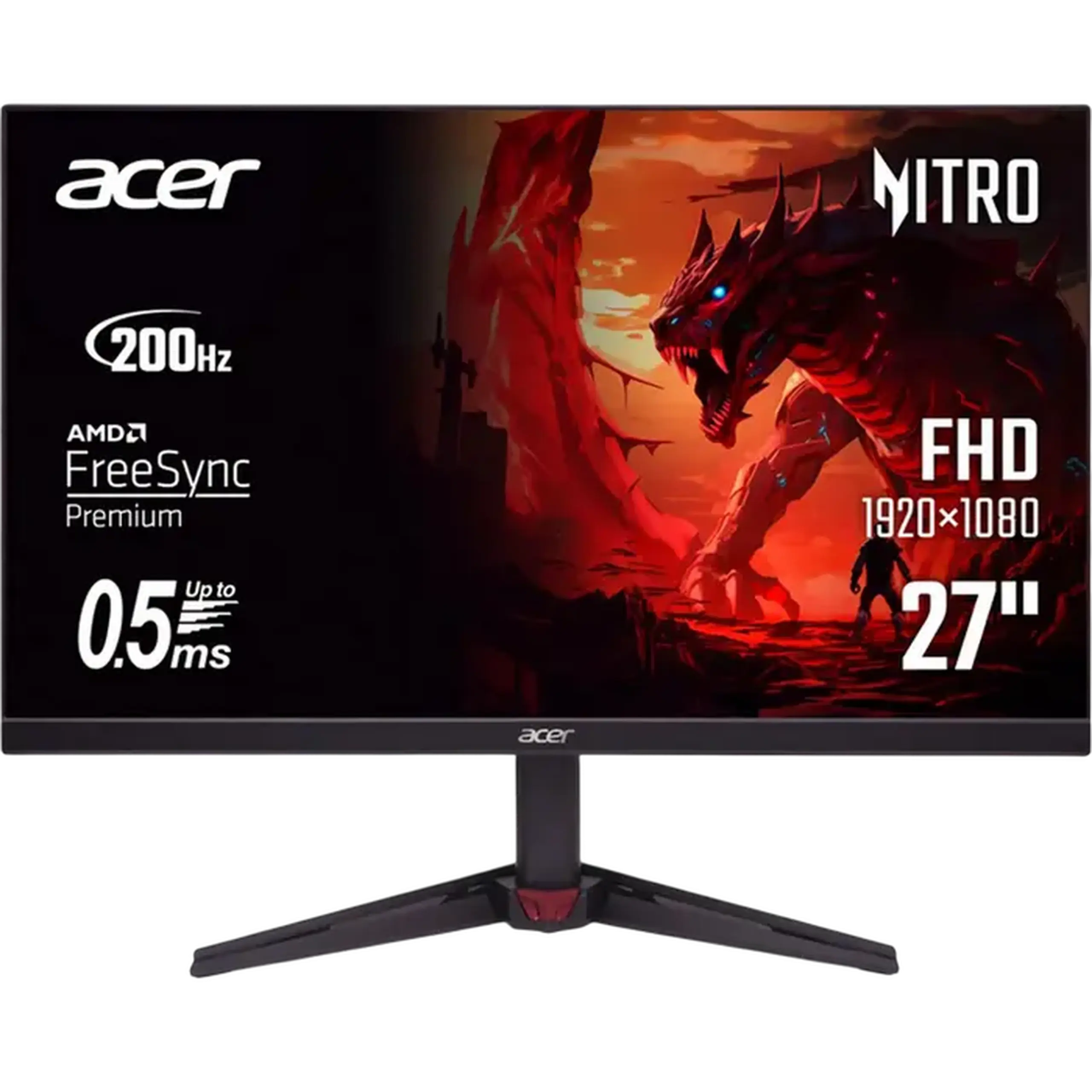 27" ACER Nitro VG270X1bmiipx Negru, IPS, 1920x1080, 200Hz. FreeSync, 1msVRB, 300cd, DCR100mil:1, HDR