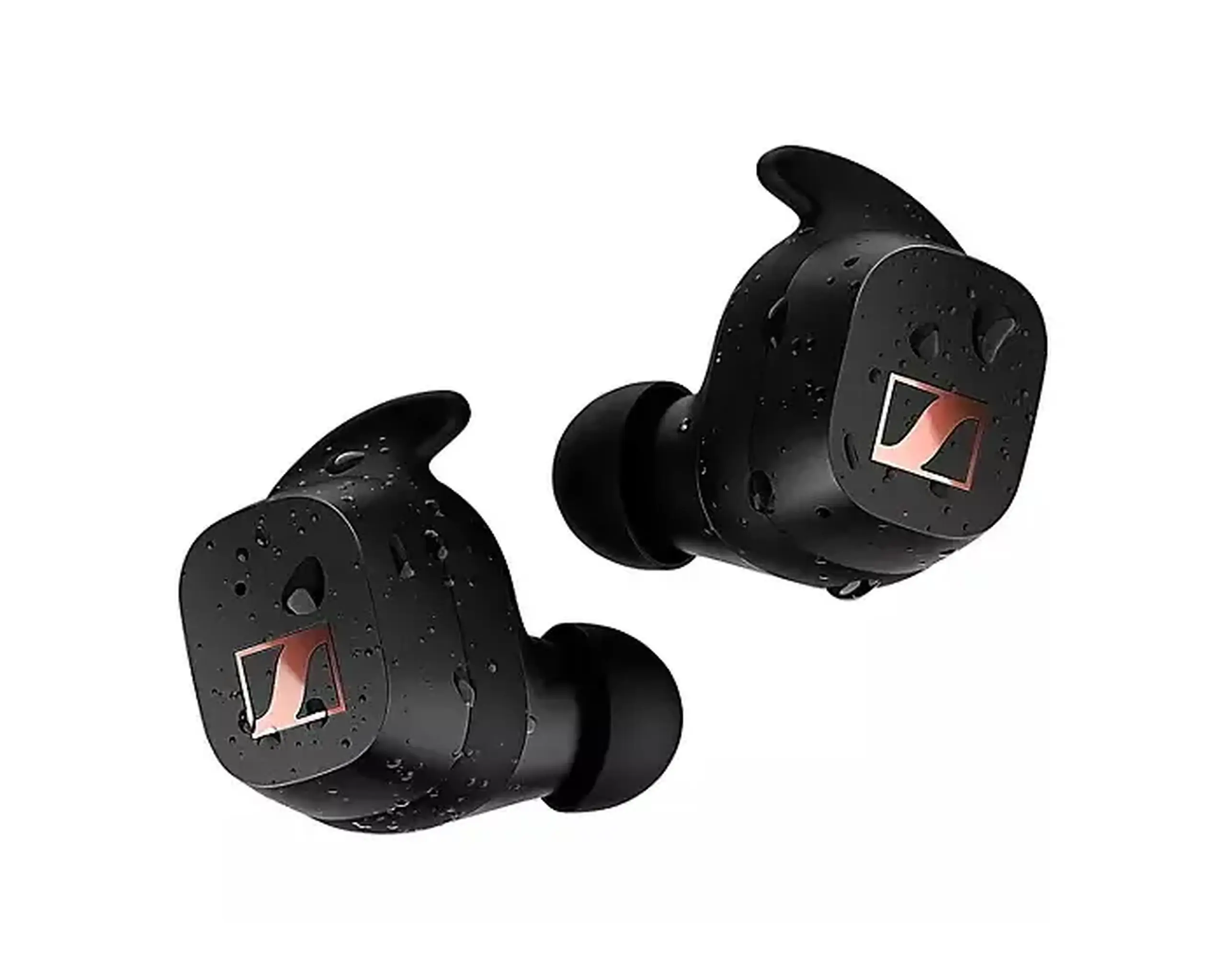 True Wireless Sennheiser CX200TW1 SPORT, negru, IP54, timp de redare de până la 27 de ore.