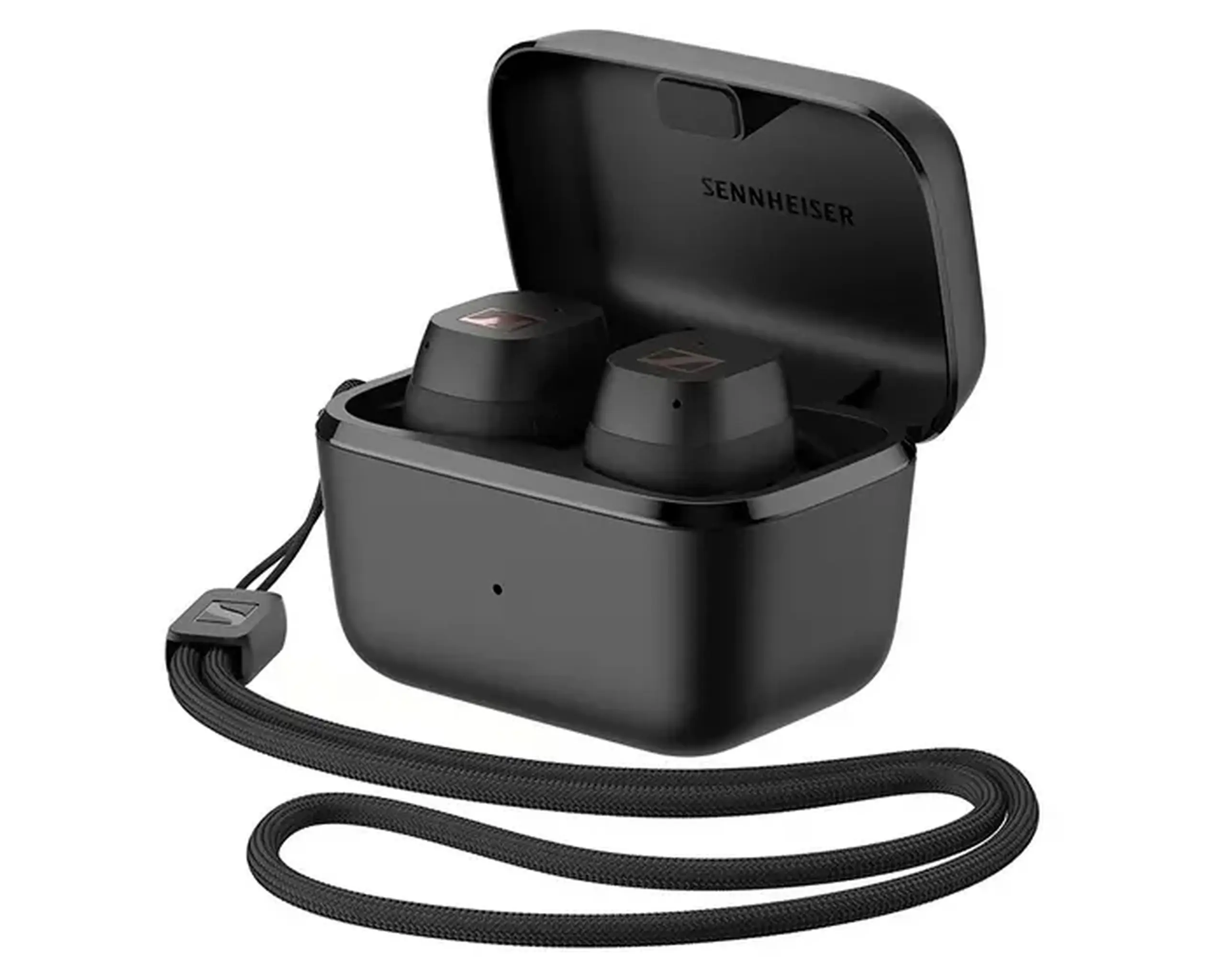 True Wireless Sennheiser CX200TW1 SPORT, negru, IP54, timp de redare de până la 27 de ore.