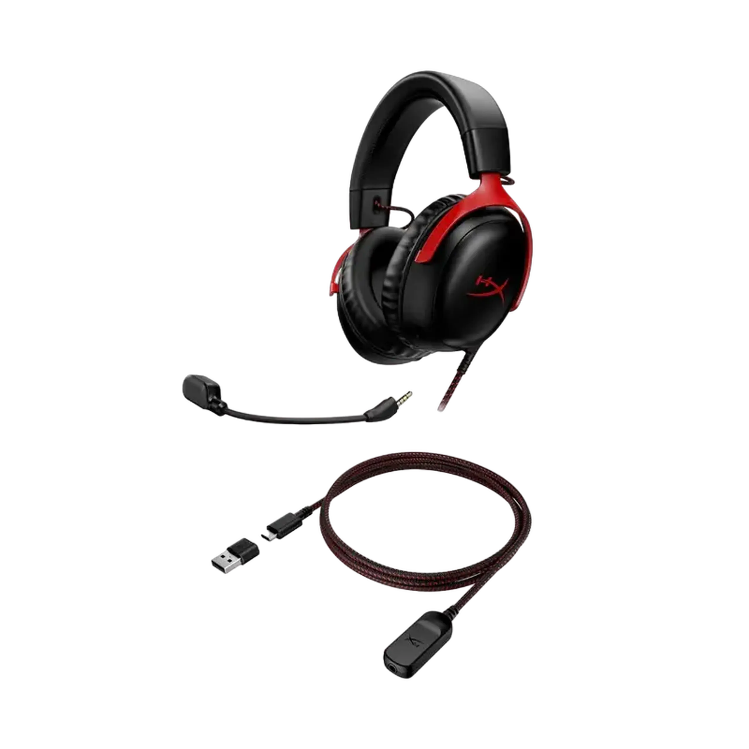 Căști pentru jocuri HyperX Cloud III, driver de 53 mm, 64 ohmi, 15 - 21 kHz, 100 db, 320 g, microfon cu anulare a zgomotului, D