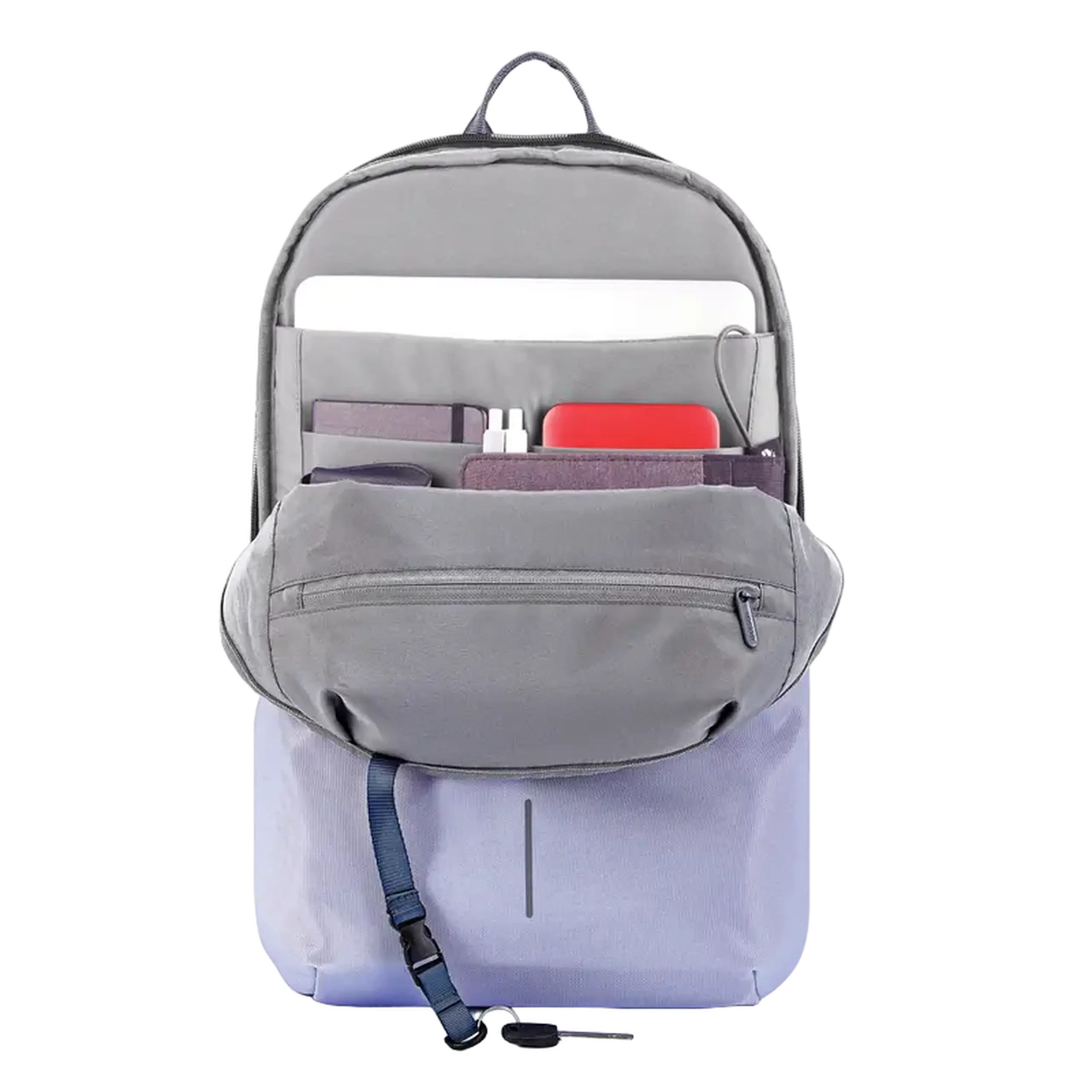 Rucsac Bobby Soft, antifurt, P705.992 pentru Laptop de 15,6" și genți de oraș, lavandă