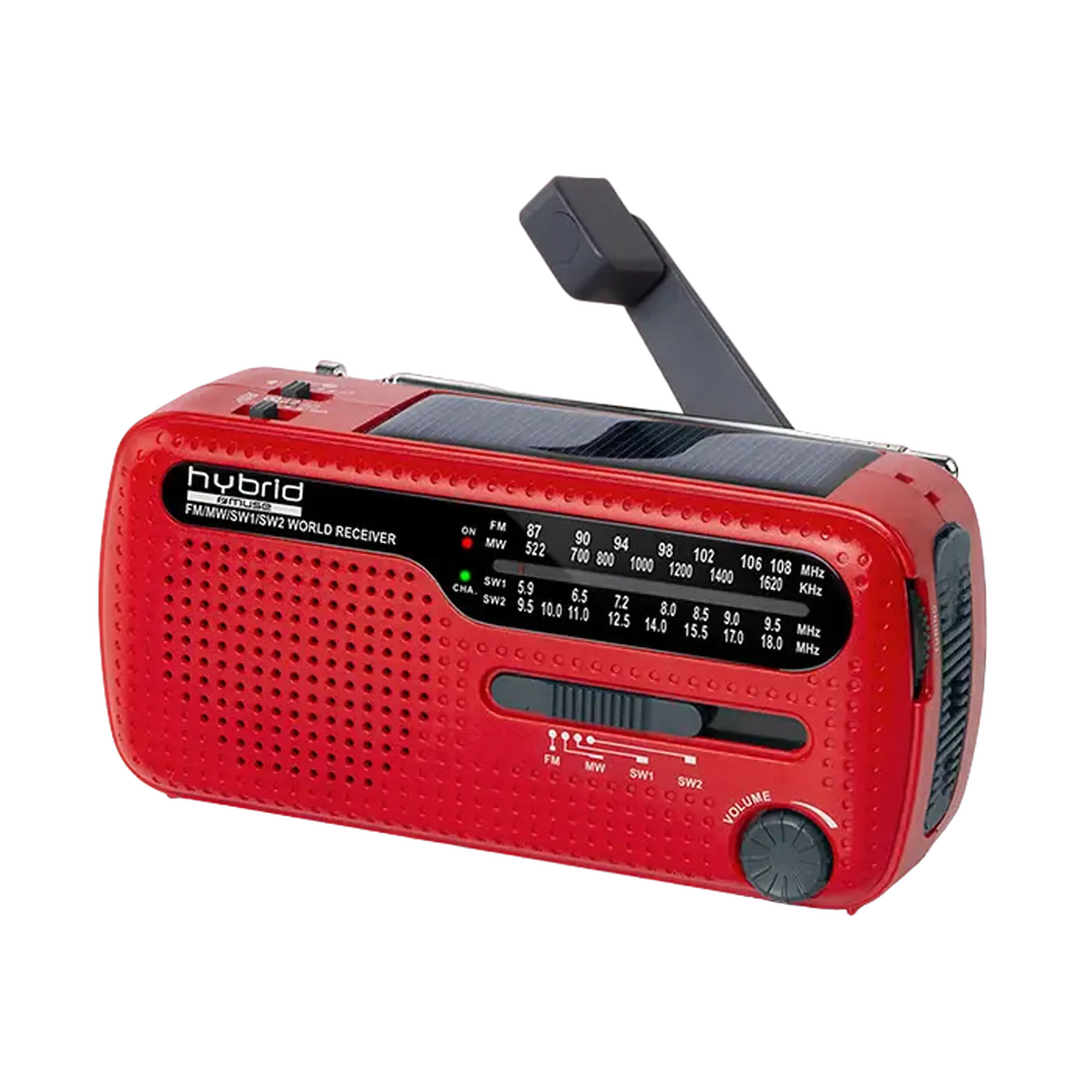 MUSE MH - 07 RED, Tuner FM, Ceasuri, Dinamo de pornire, Energie solară, RED