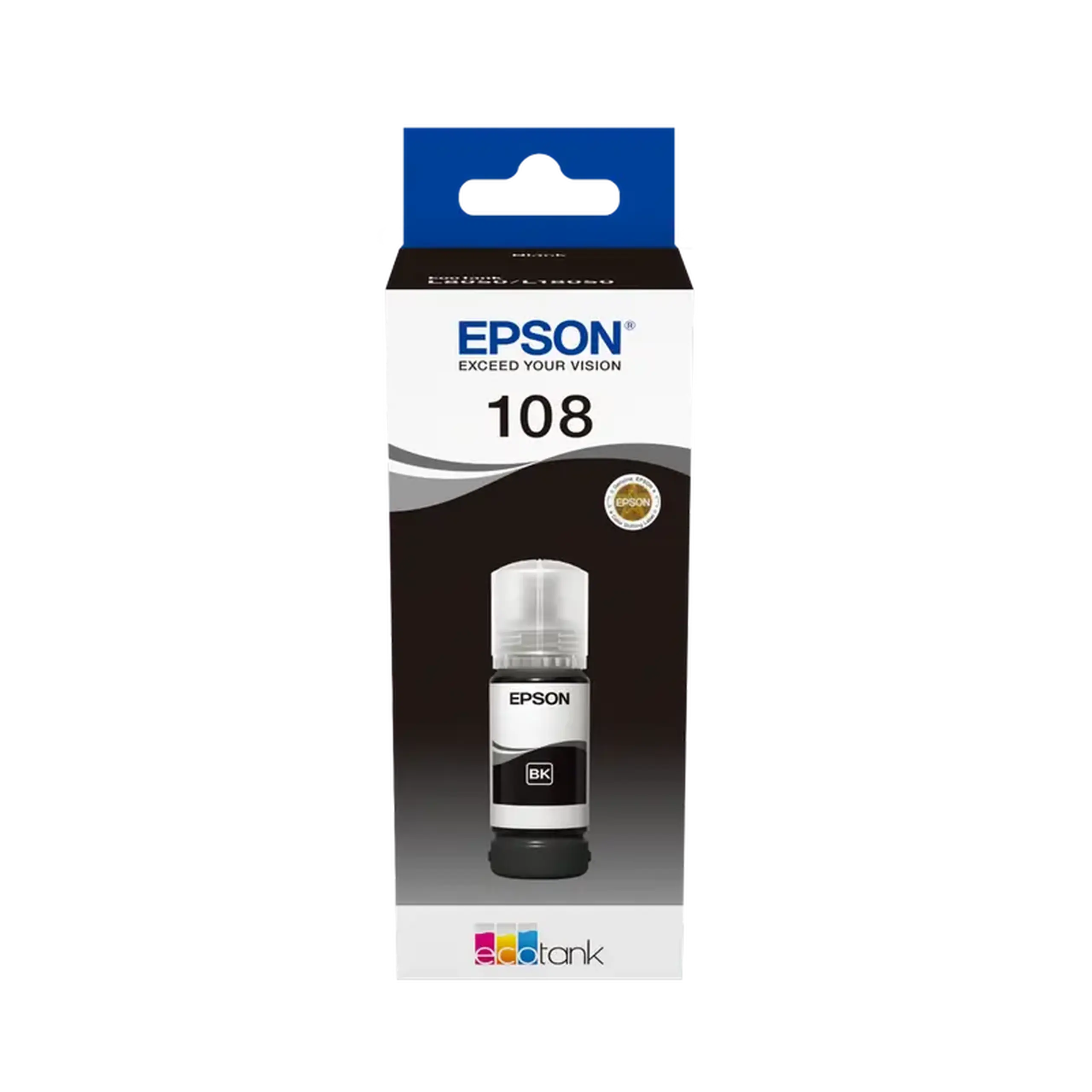 Cerneală Epson C13T09C14A, 108 EcoTank Sticla de cerneală neagră