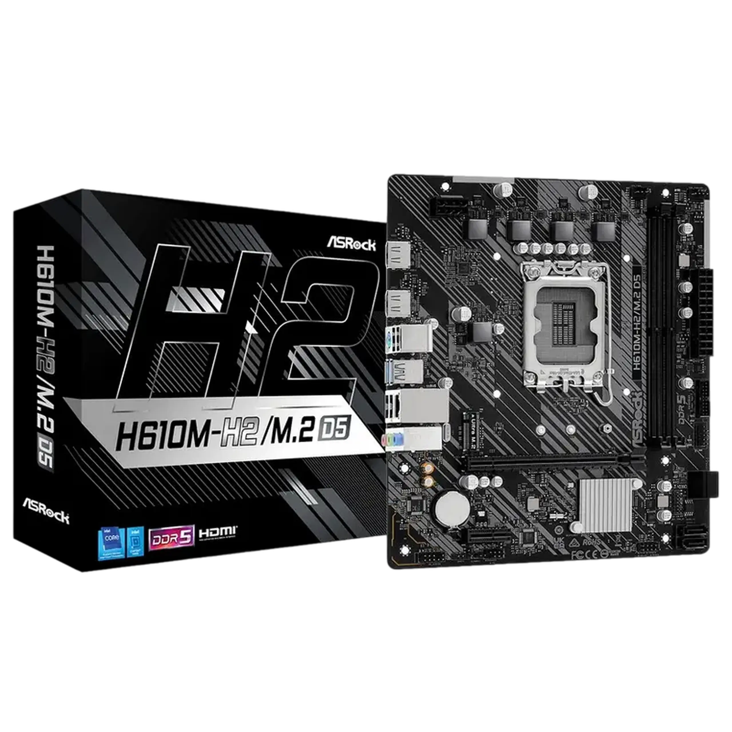 Placă de bază ASRock H610M-H2/M.2 D5, LGA1700, Intel H610, Micro-ATX