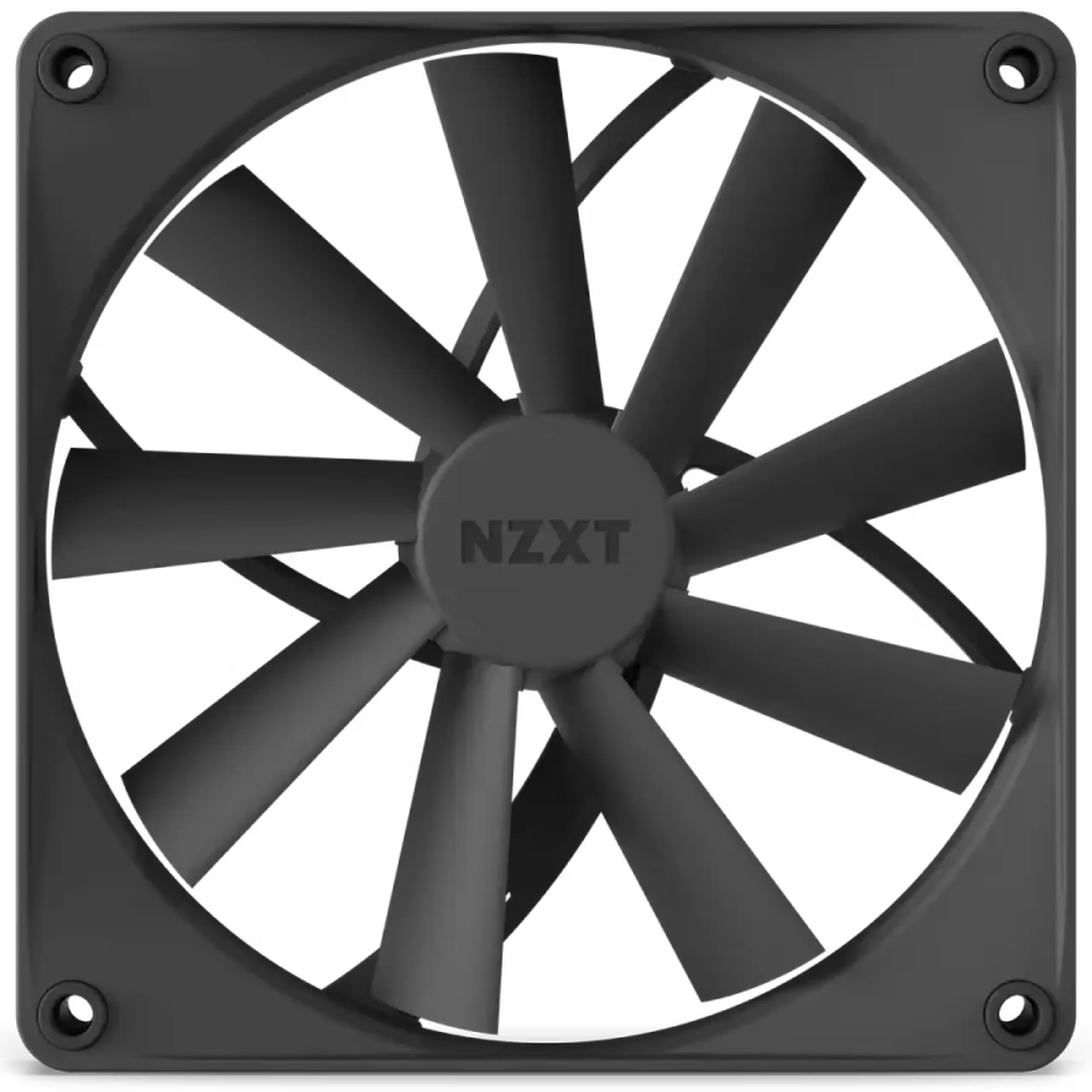 Ventilator carcasa PC NZXT F140Q, 140x140x26mm, 18.7 - 23dB, 42.92 - 101CFM, 500 - 1200RPM, FDB, 4 pini, negru