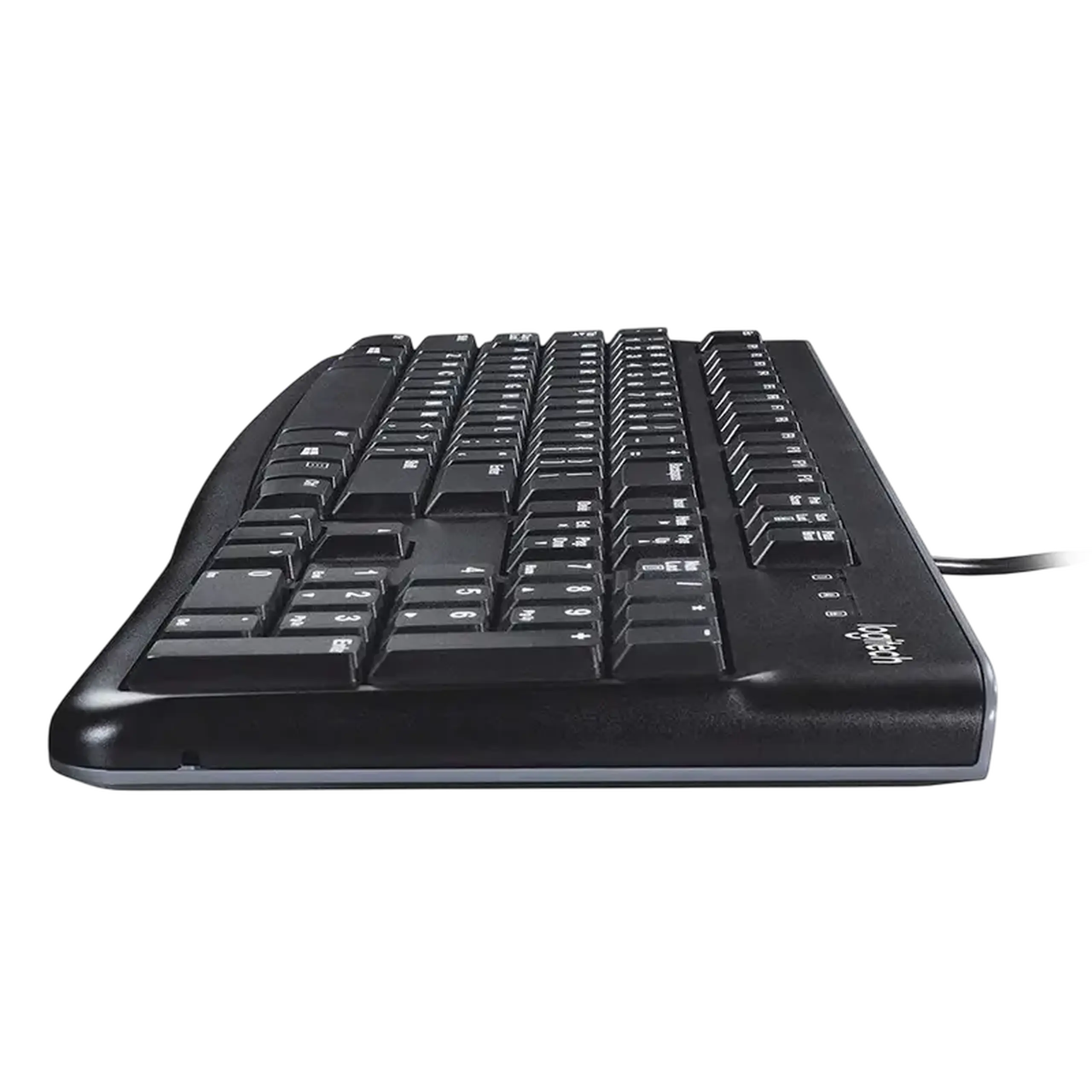 Tastatură Logitech K120 pentru afaceri, tastare silențioasă, 1,5 m, USB, EN/UA, neagră