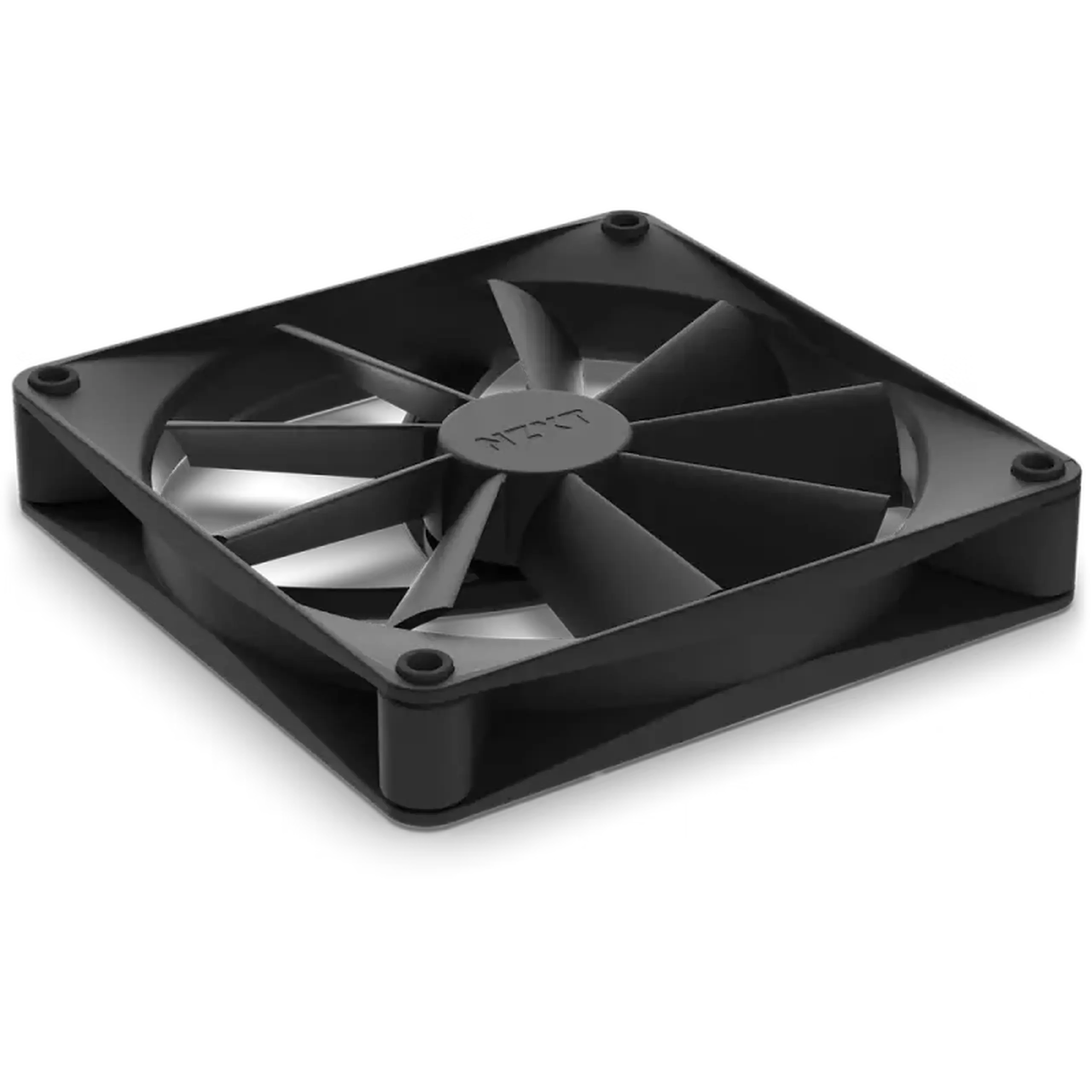 Ventilator carcasa PC NZXT F140Q, 140x140x26mm, 18.7 - 23dB, 42.92 - 101CFM, 500 - 1200RPM, FDB, 4 pini, negru