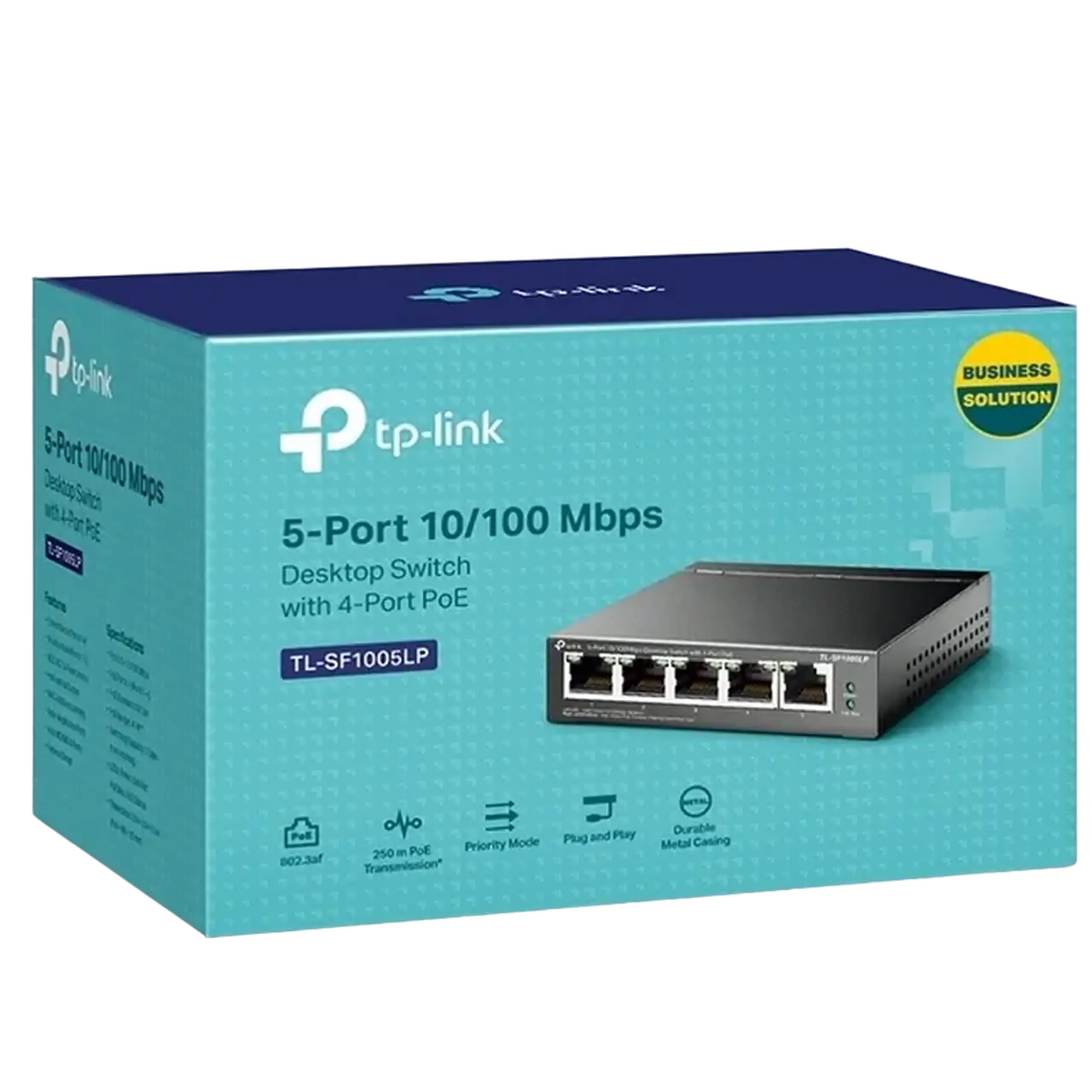 Comutator PoE TP-LINK TL-SF1005LP, 4x IEEE 802.3af