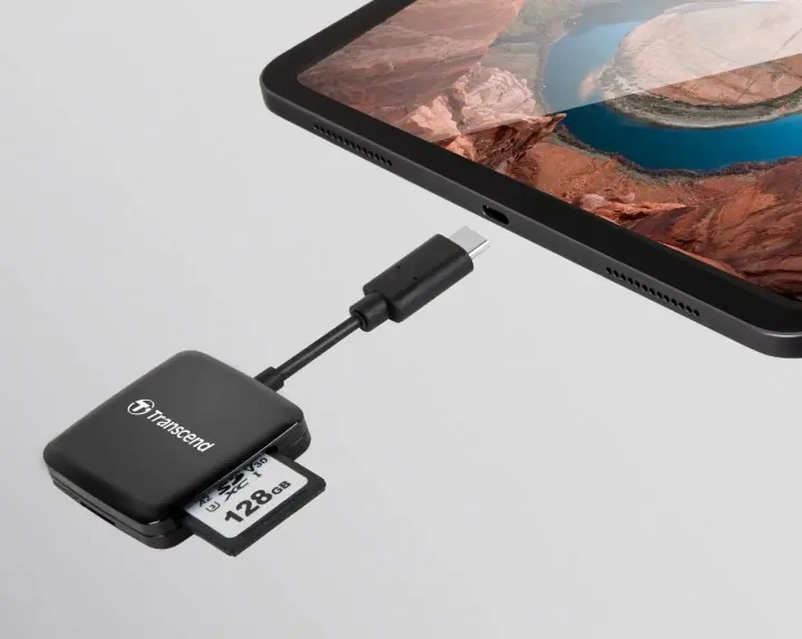 Cititor de carduri Transcend "TS - RDC3" Black, USB3.0 Type - C (1xUSB - C 3.0 la 1x microSD, 1x SD - Card)