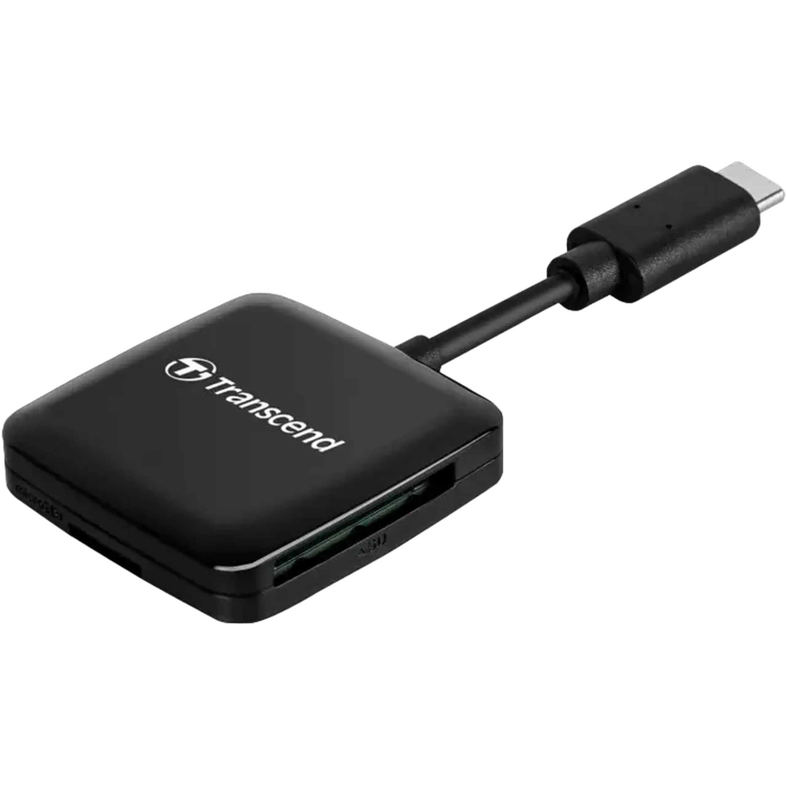 Cititor de carduri Transcend "TS - RDC3" Black, USB3.0 Type - C (1xUSB - C 3.0 la 1x microSD, 1x SD - Card)