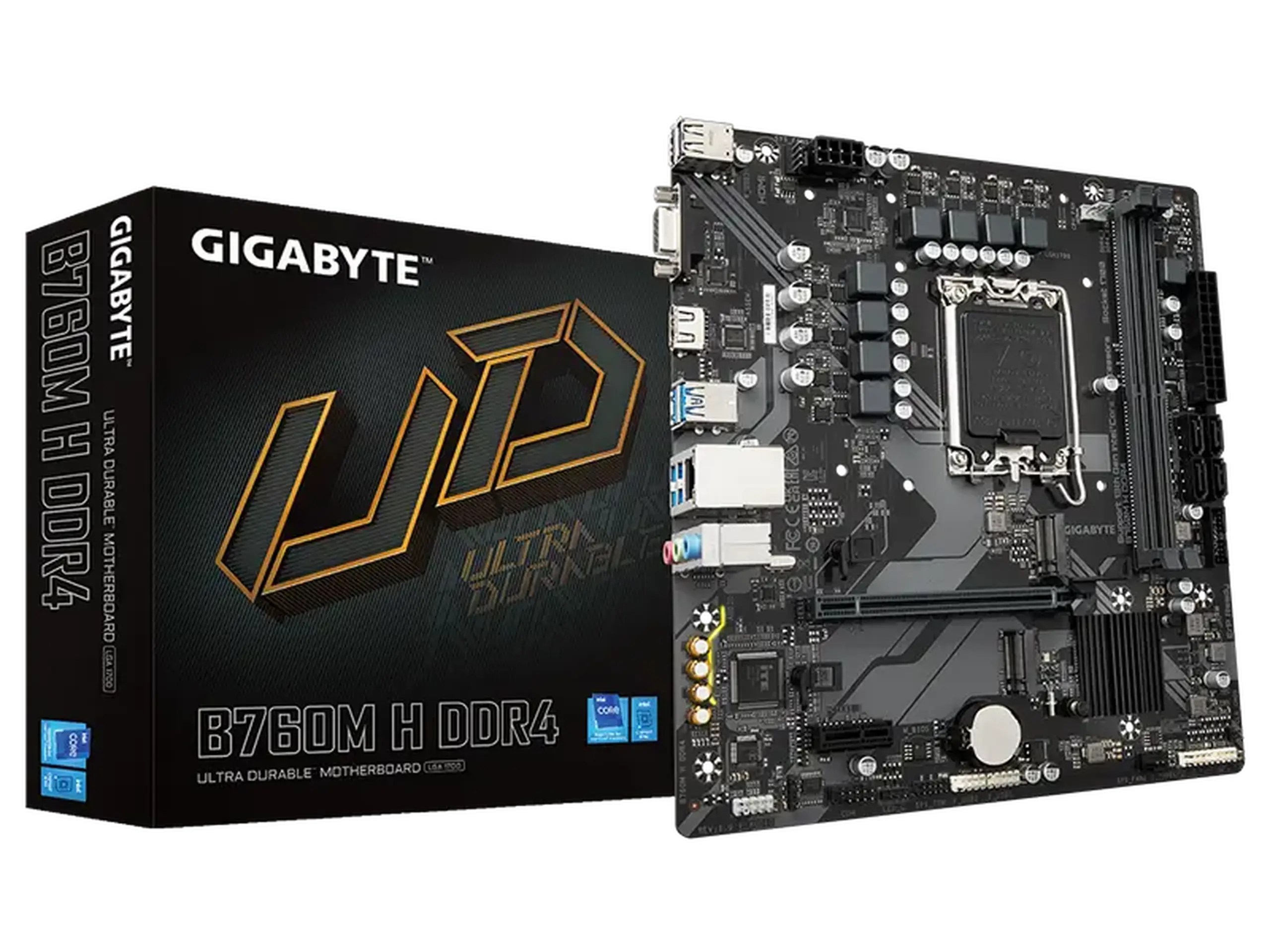 Placă de bază Gigabyte B760M H DDR4, LGA1700, Intel B760, Micro-ATX