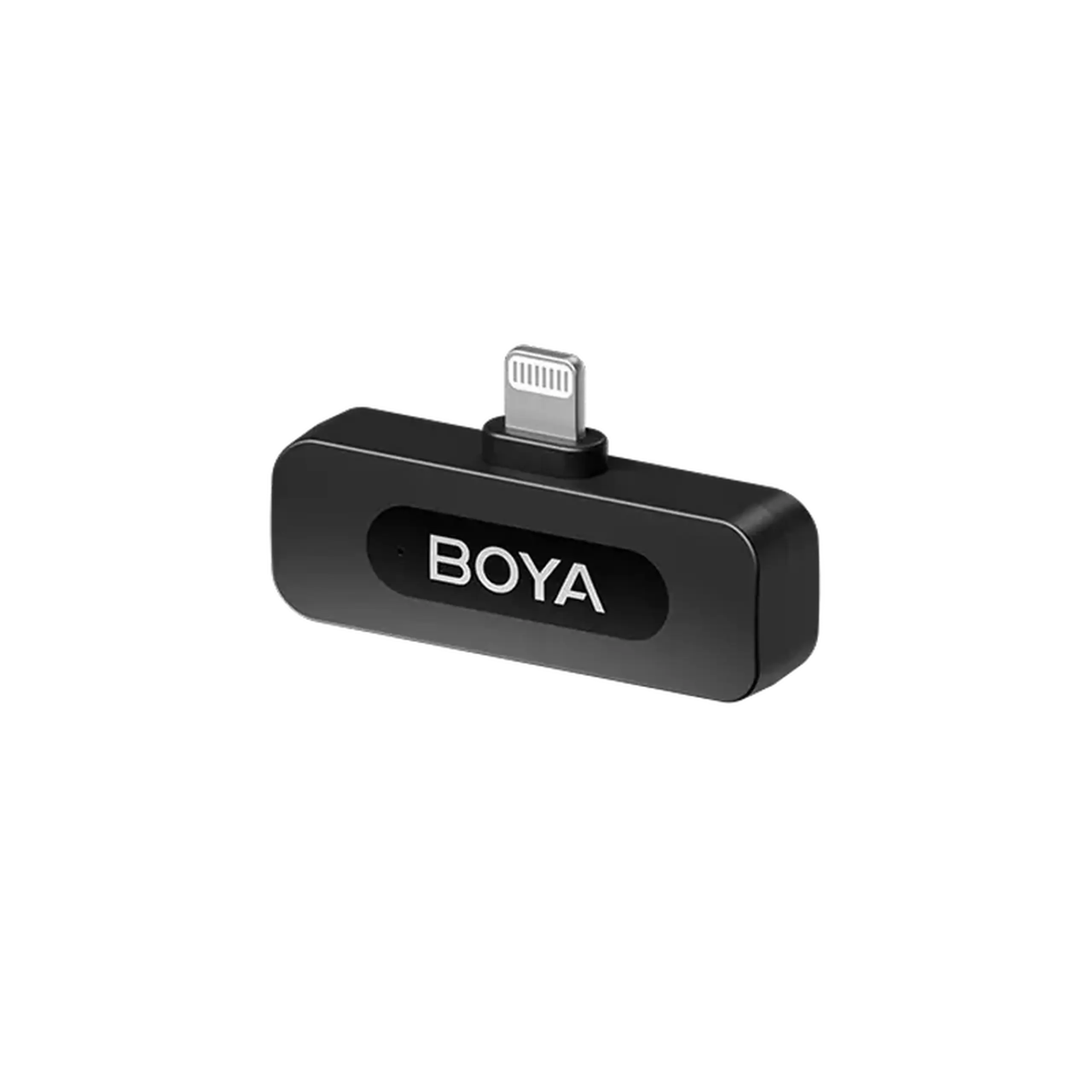 Microfon portabil pentru înregistrare vocală Boya BY-V2 V2.0, Fără fir, Negru