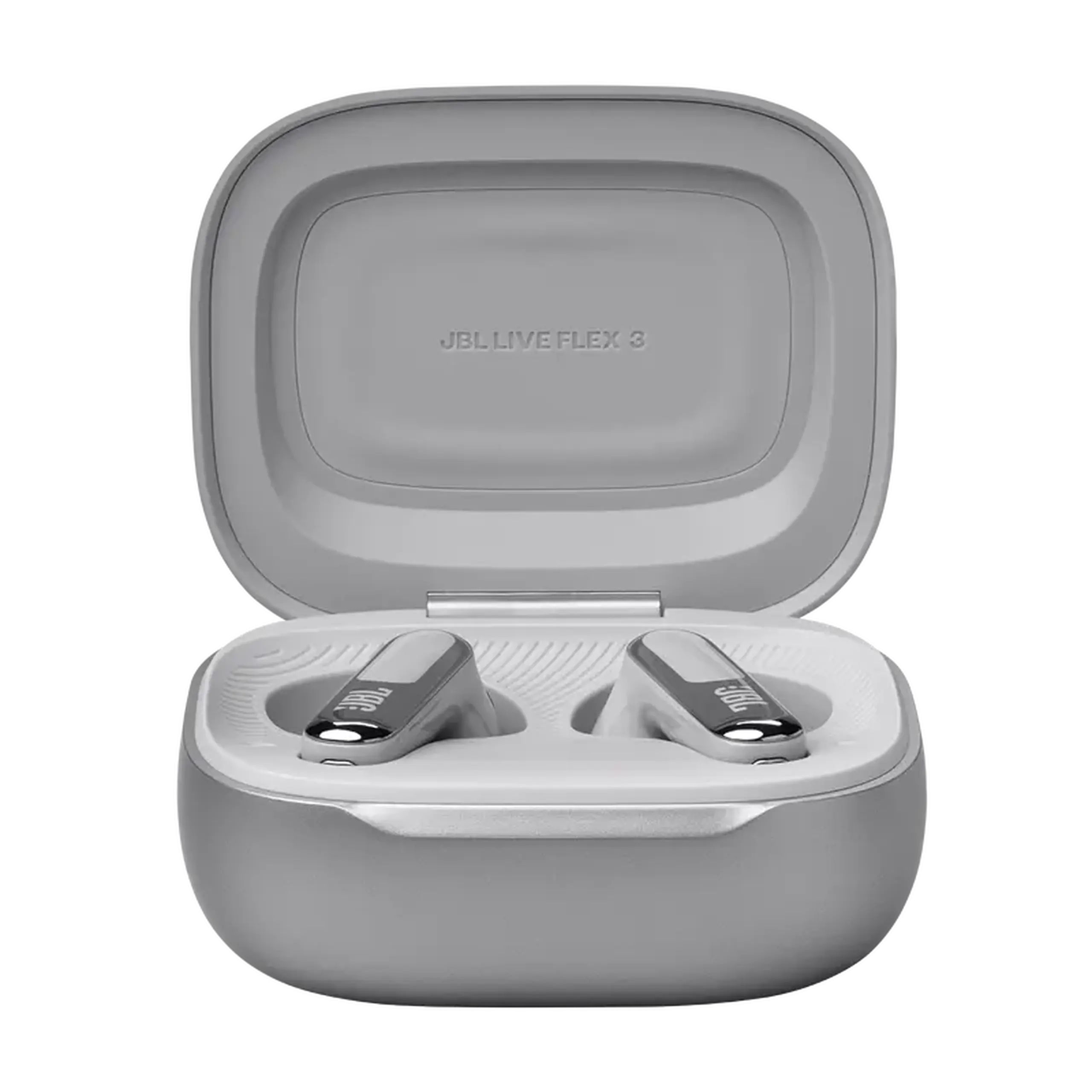 Căști JBL LIVE Flex 3, Argintiu