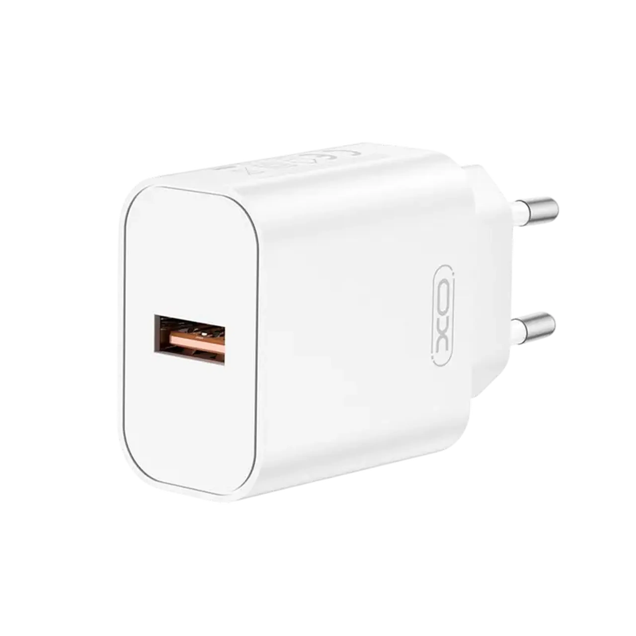 Incarcator de perete XO, 1USB, QC18W + cablu Lightning, CE33, Alb