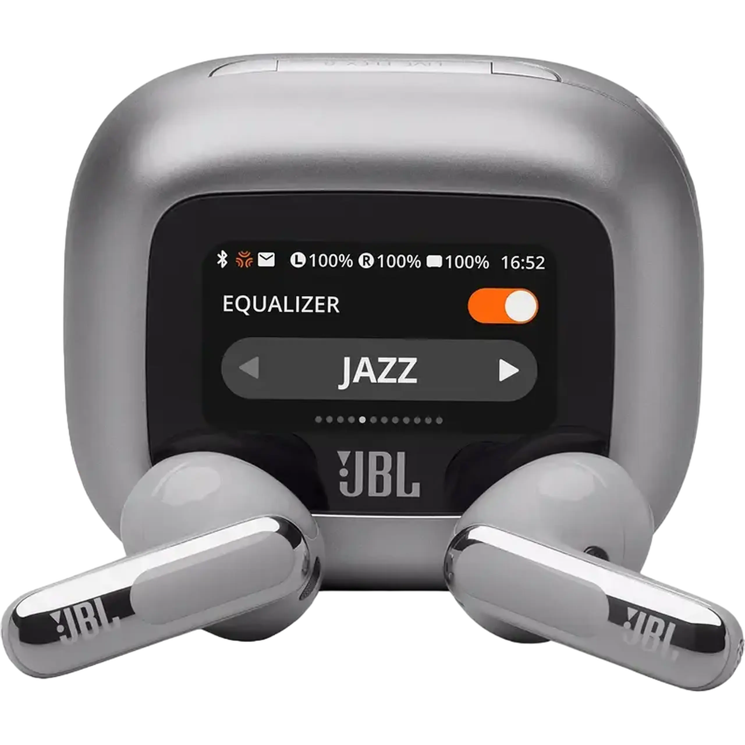 Căști JBL LIVE Flex 3, Argintiu