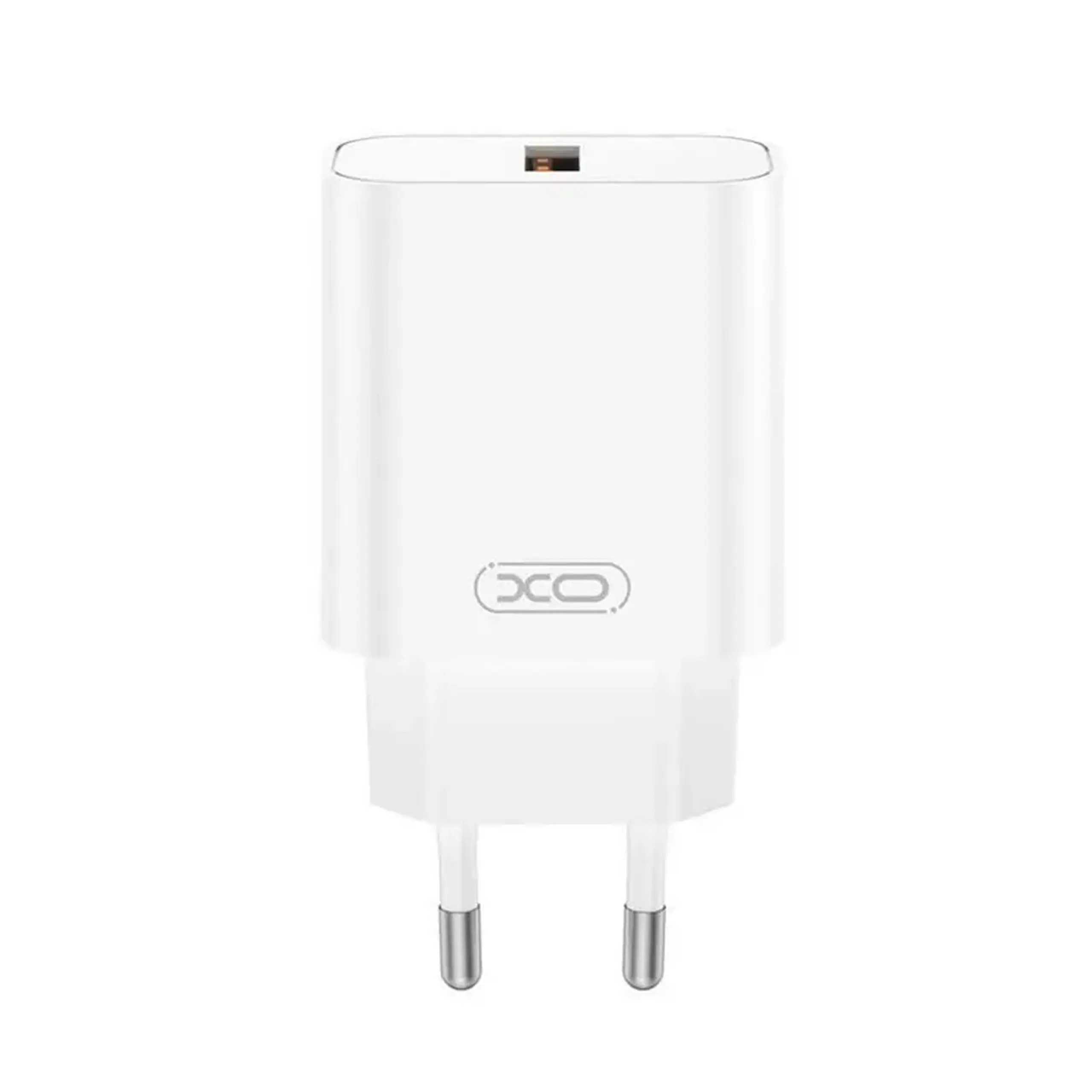 Incarcator de perete XO, 1USB, QC18W + cablu Lightning, CE33, Alb
