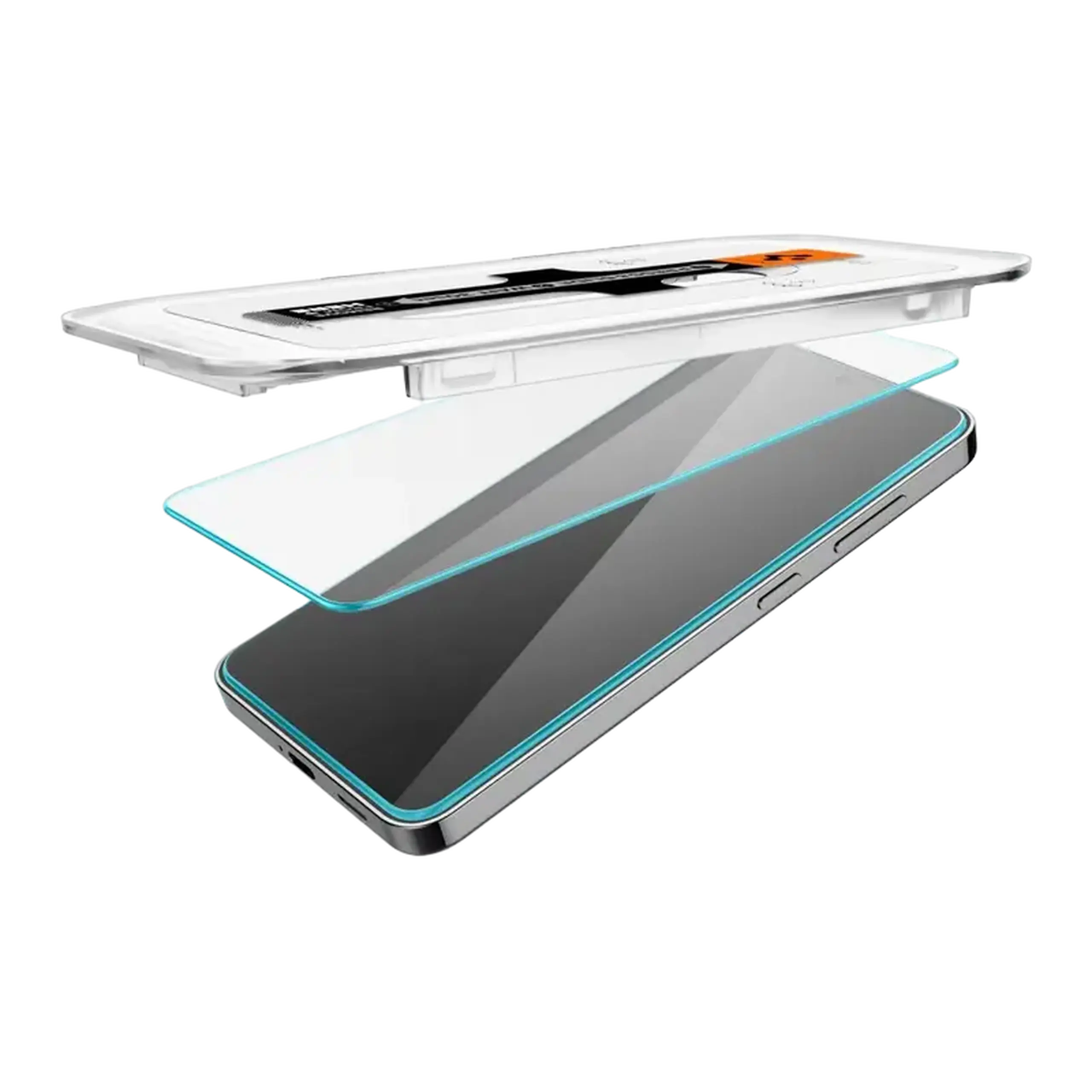 Spigen Samsung S24/S25, EZ FIT, 2buc, Sticla Securizata, Transparenta