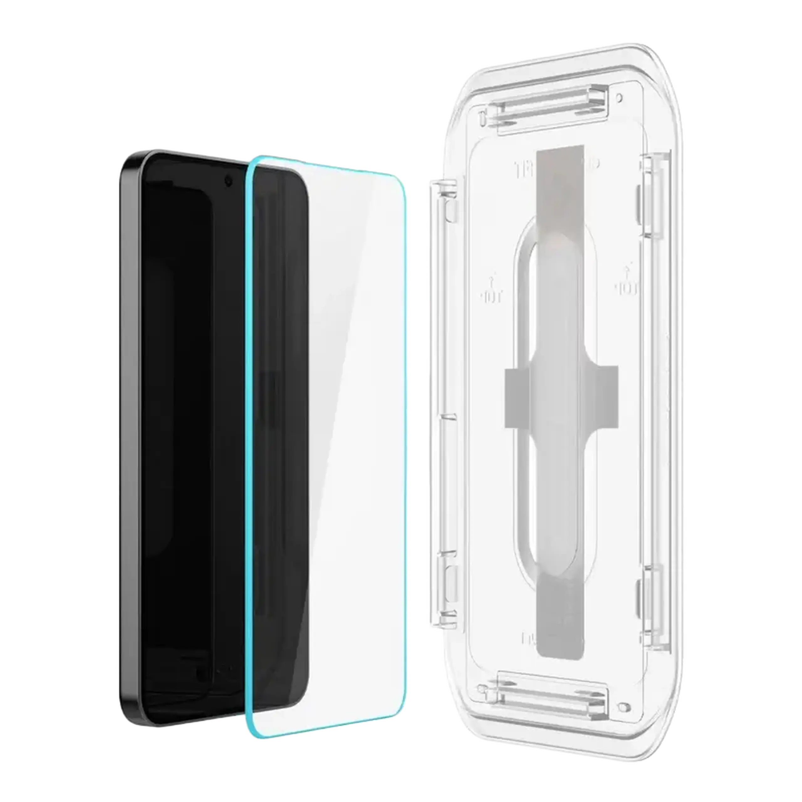 Spigen Samsung S24/S25, EZ FIT, 2buc, Sticla Securizata, Transparenta