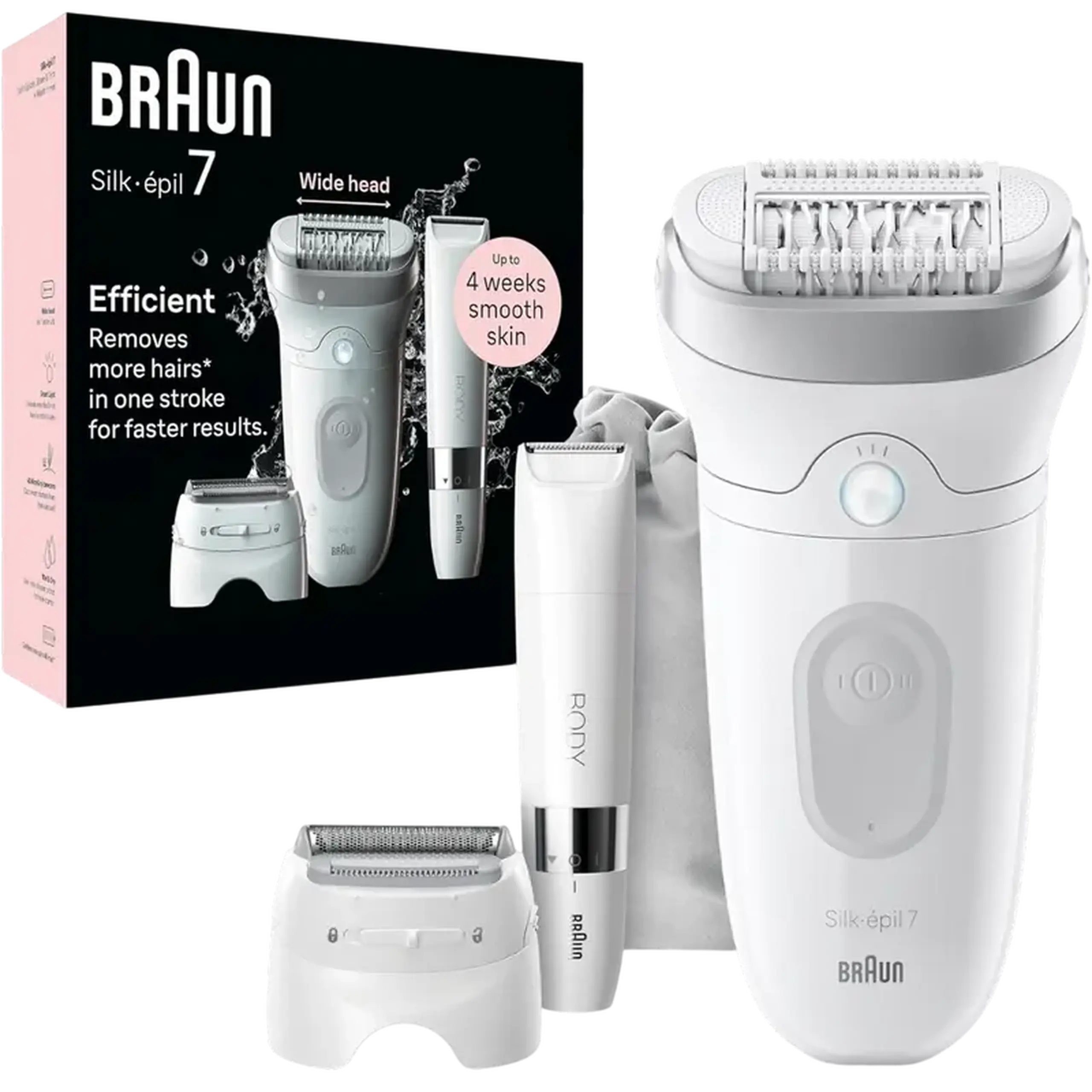 Epilator Braun SE7441, Alb