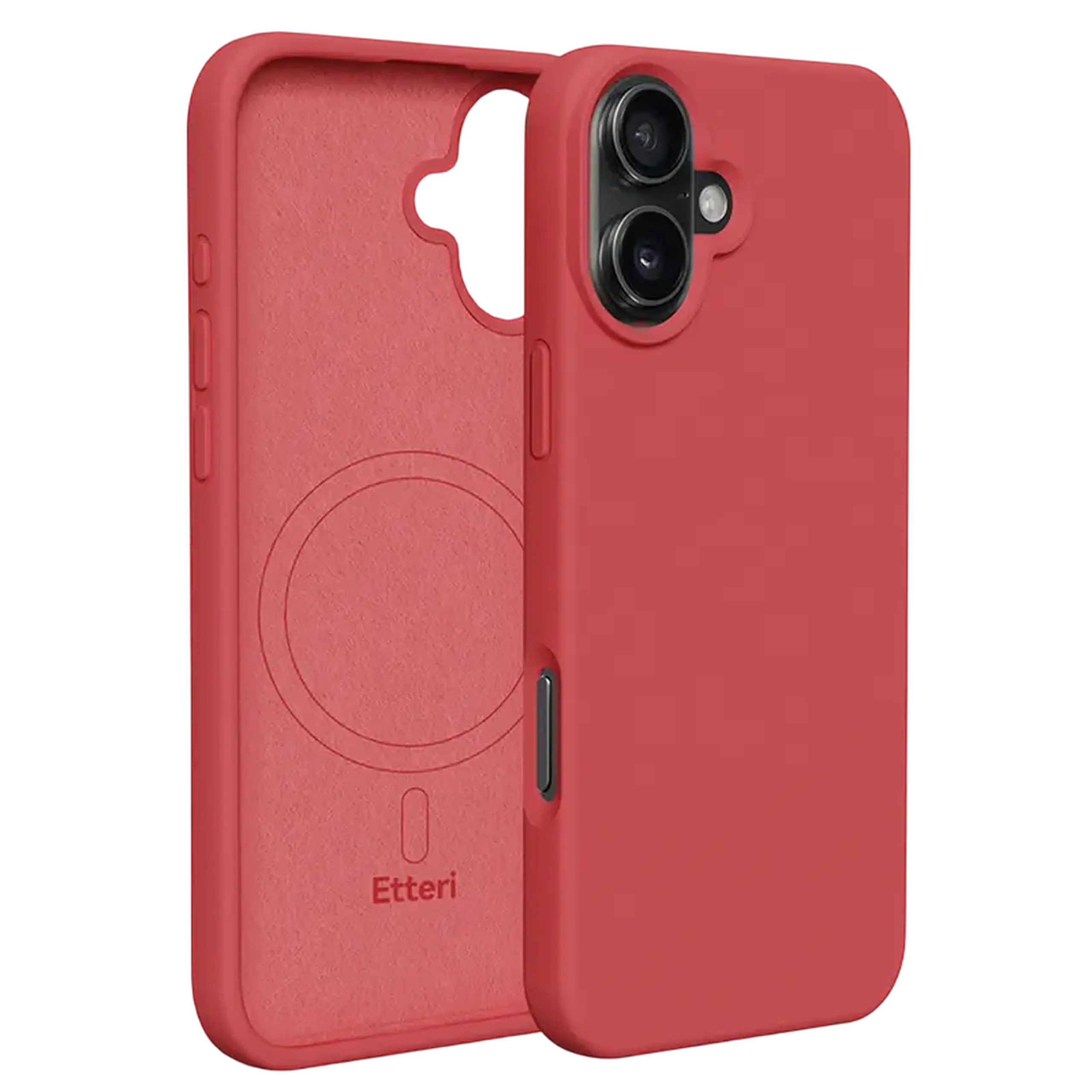 Husă Etteri Silicone Mag pentru Apple iPhone 16, Raspberry