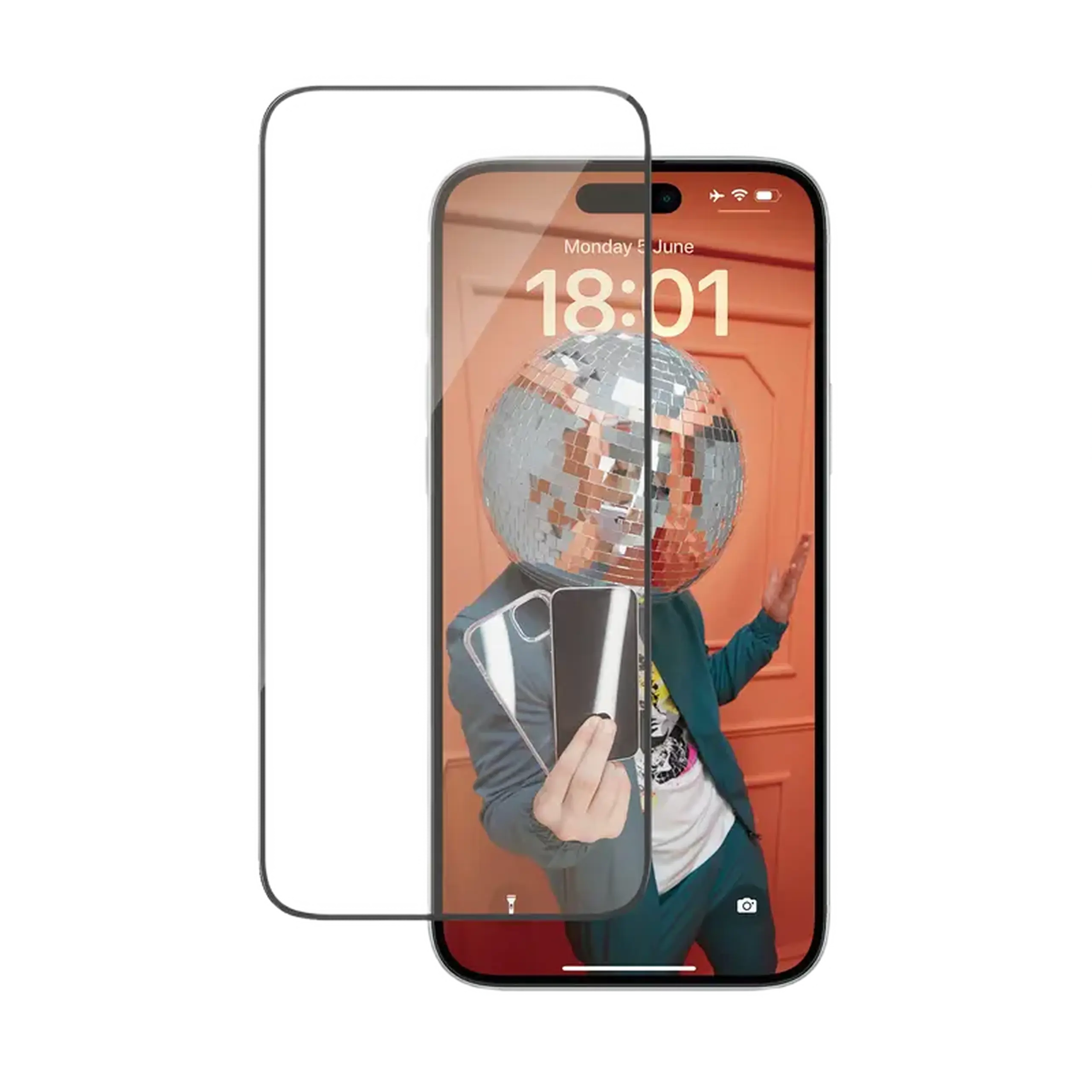 Sticlă de protecție PanzerGlass iPhone 15 Plus UWF wA, Transparent