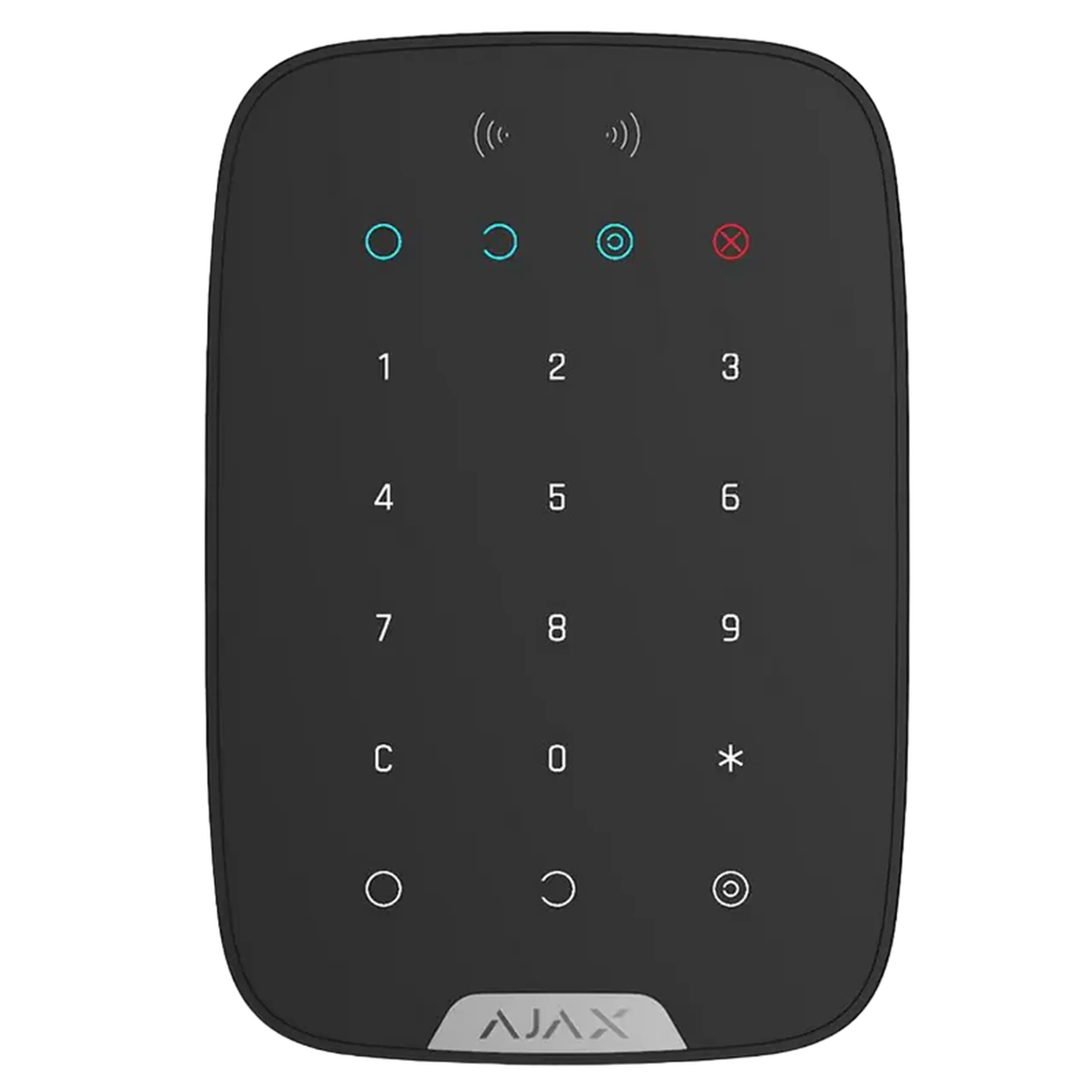 Tastatură tactilă de securitate Wireless Ajax „Keypad”, neagră