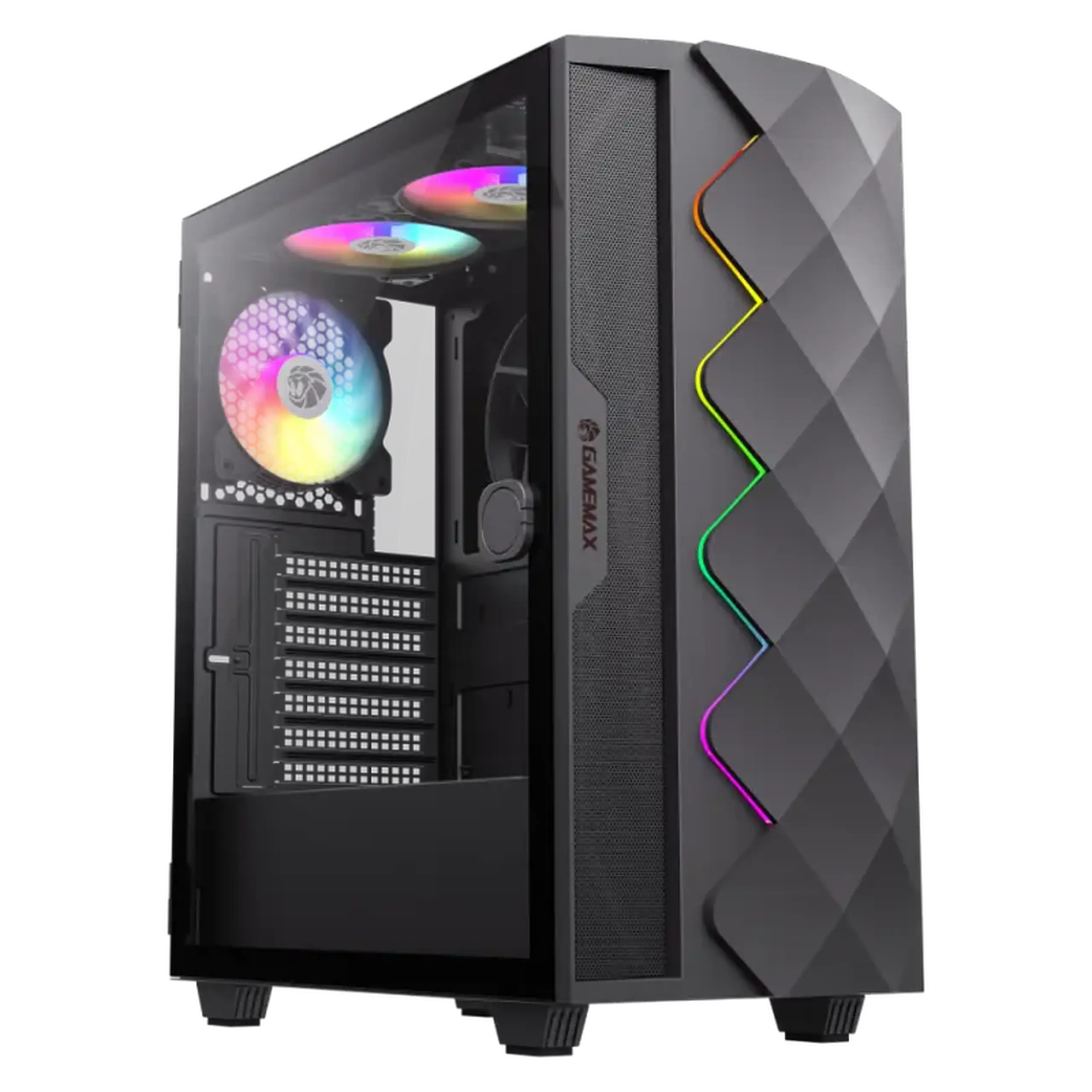 Carcasă PC Gamemax Diamond CP BK, Midi-Tower, Fără PSU, Negru