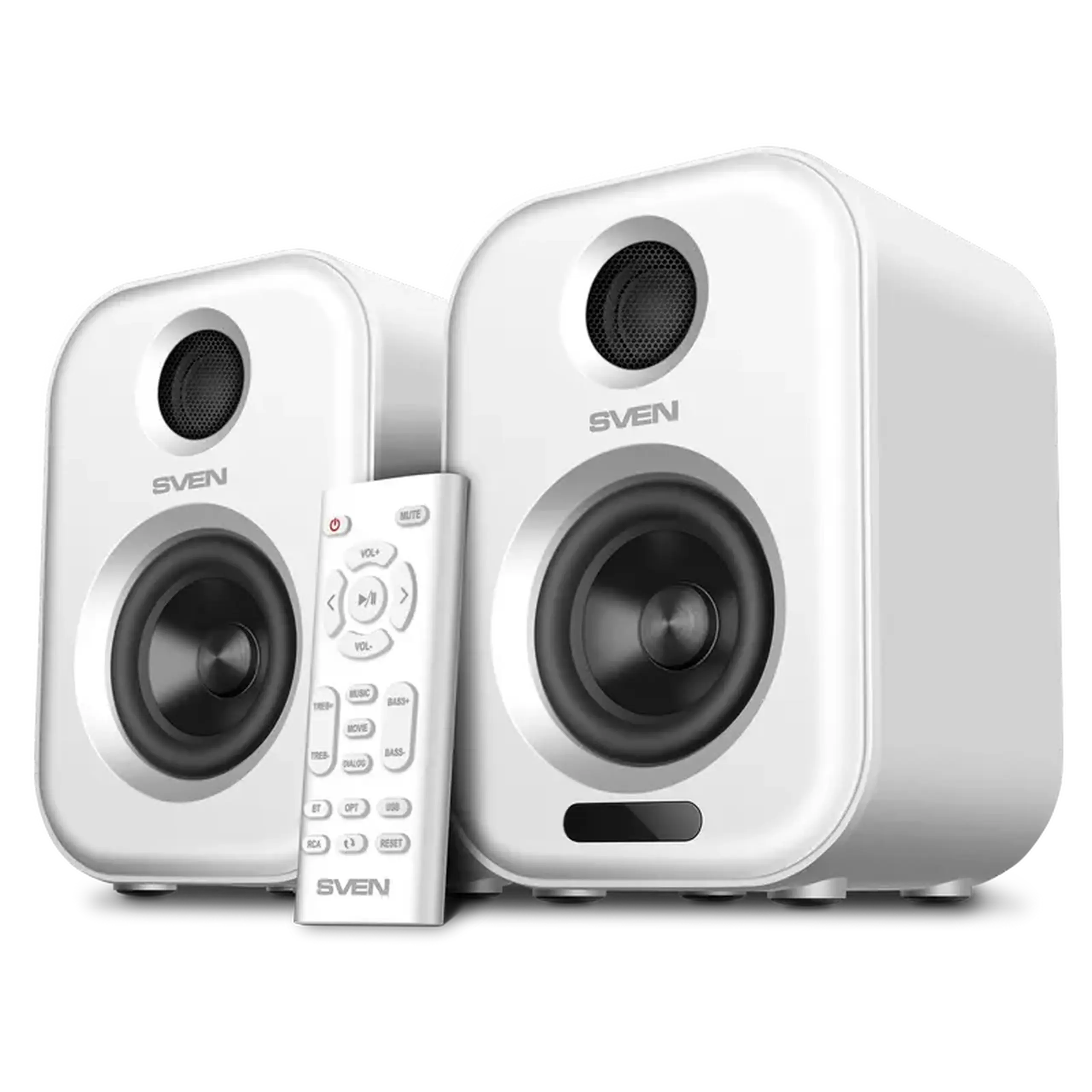 Difuzoare SVEN MC - 5, alb, 50W, Bluetooth, RCA*2, USB, optice, RC