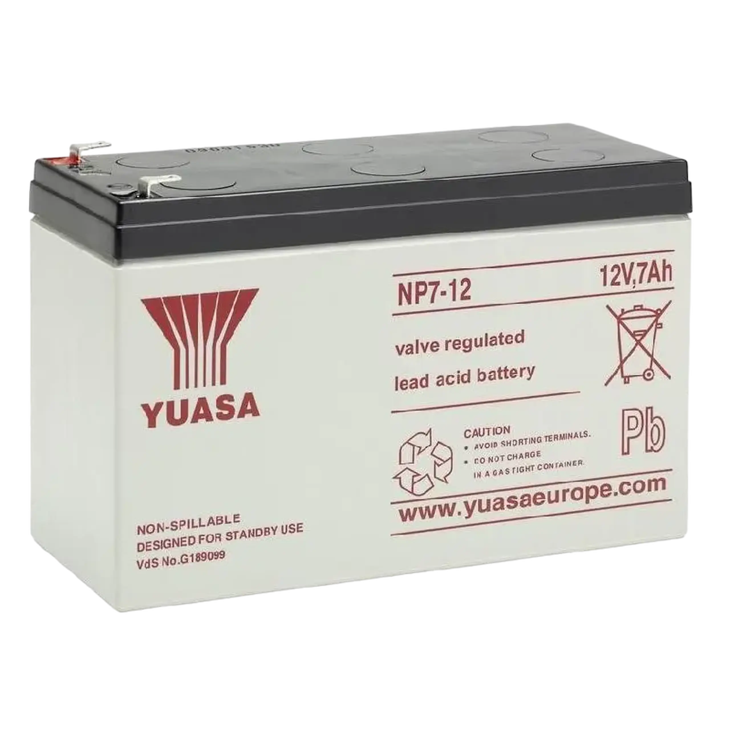 Sursă de alimentare neîntreruptibilă Yuasa NP7-12, 12V 7